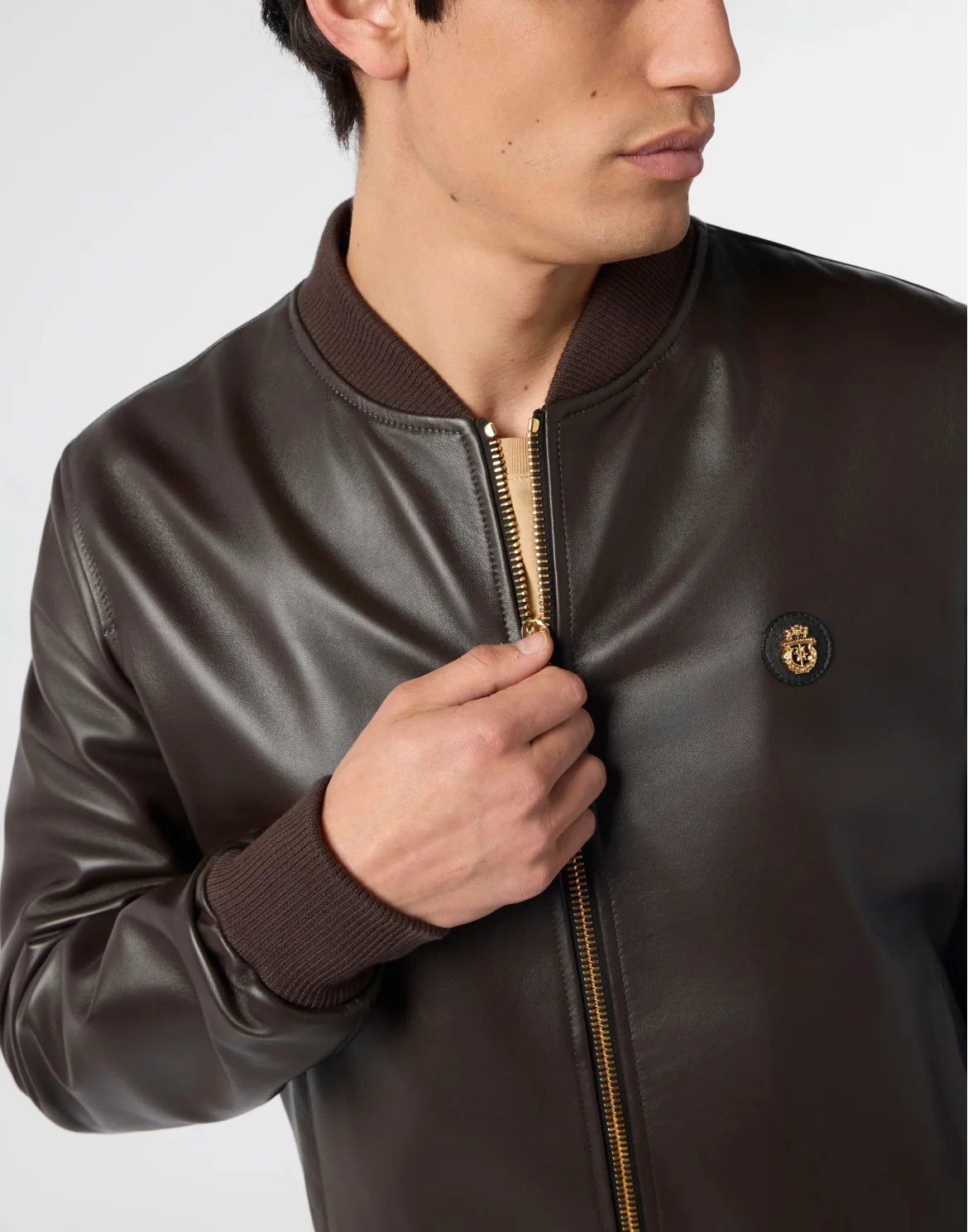 Nappa Leather Bomber Basic, цвет: Коричневый