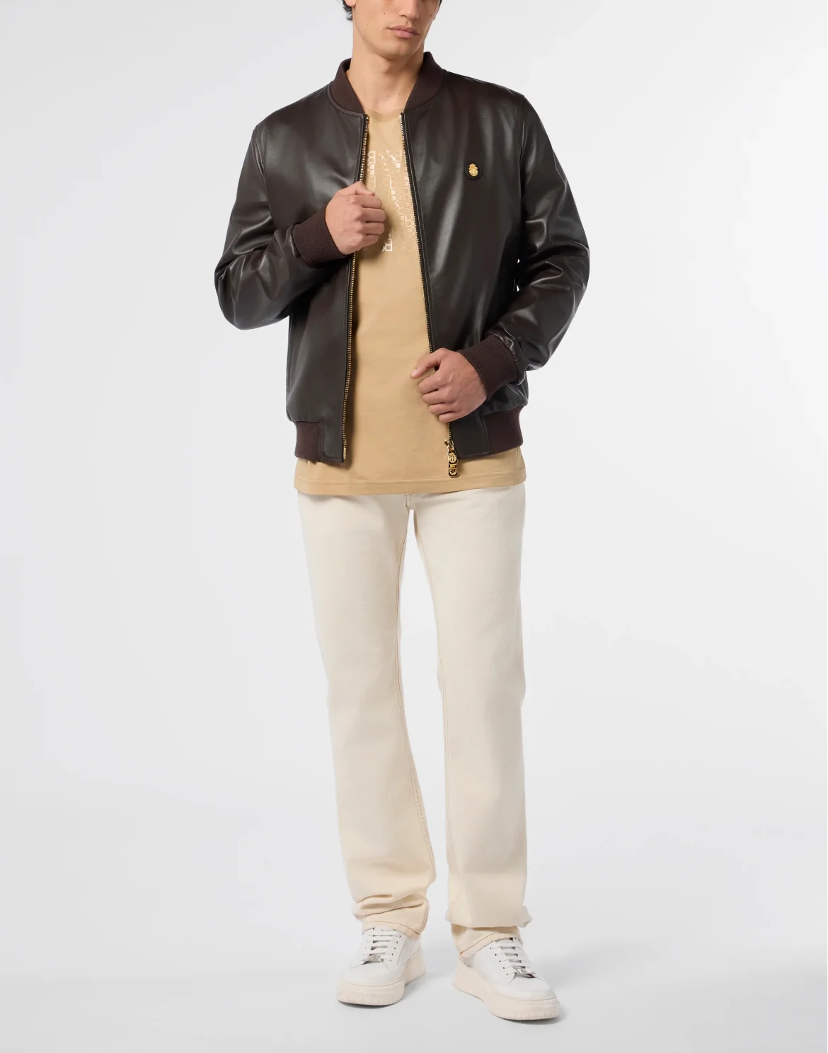 Nappa Leather Bomber Basic, цвет: Коричневый