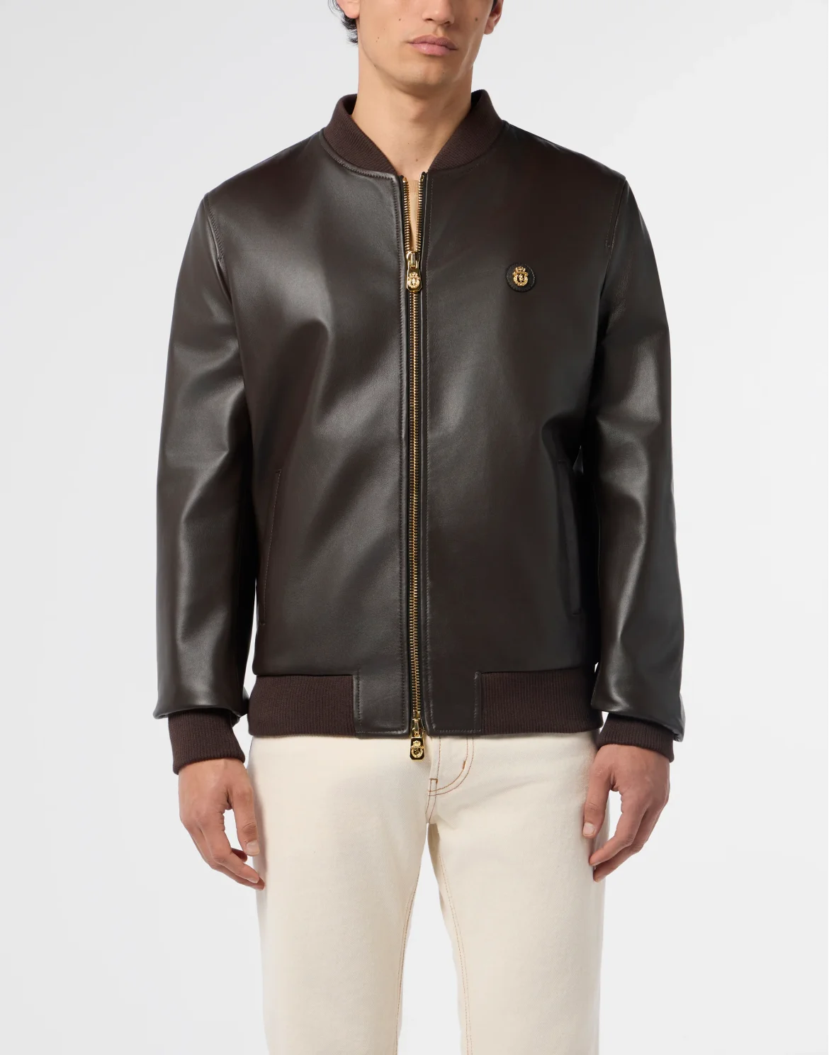 Nappa Leather Bomber Basic, цвет: Коричневый