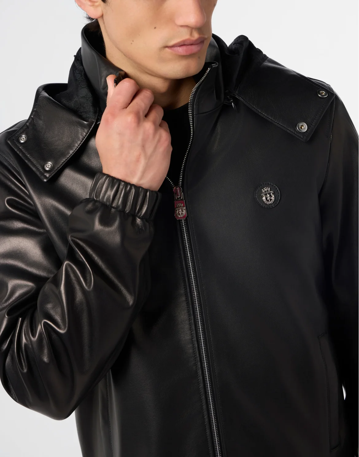 Nappa Leather Windbreaker Basic, цвет: Черный
