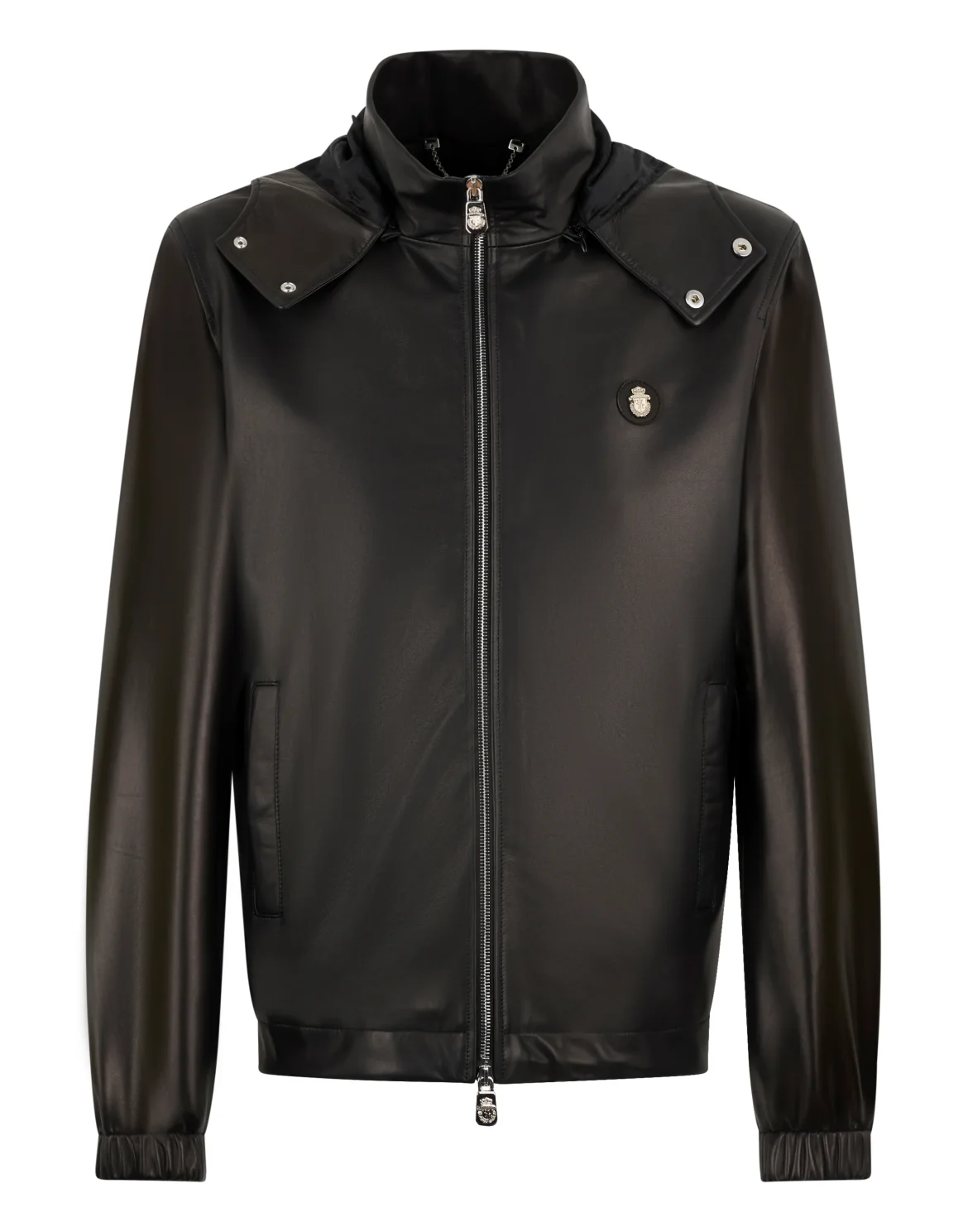 Nappa Leather Windbreaker Basic, цвет: Черный