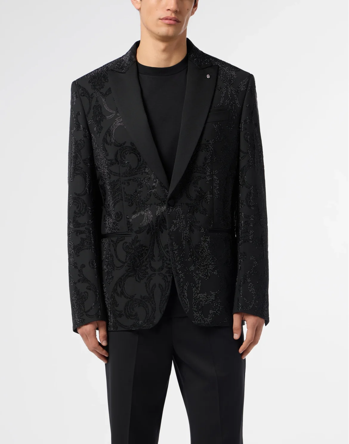Blazer Brocade Strass, цвет: Черный