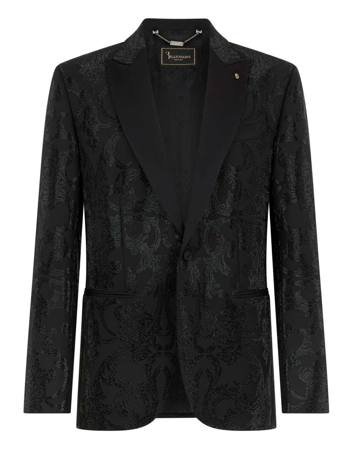 Blazer Brocade Strass, цвет: Черный