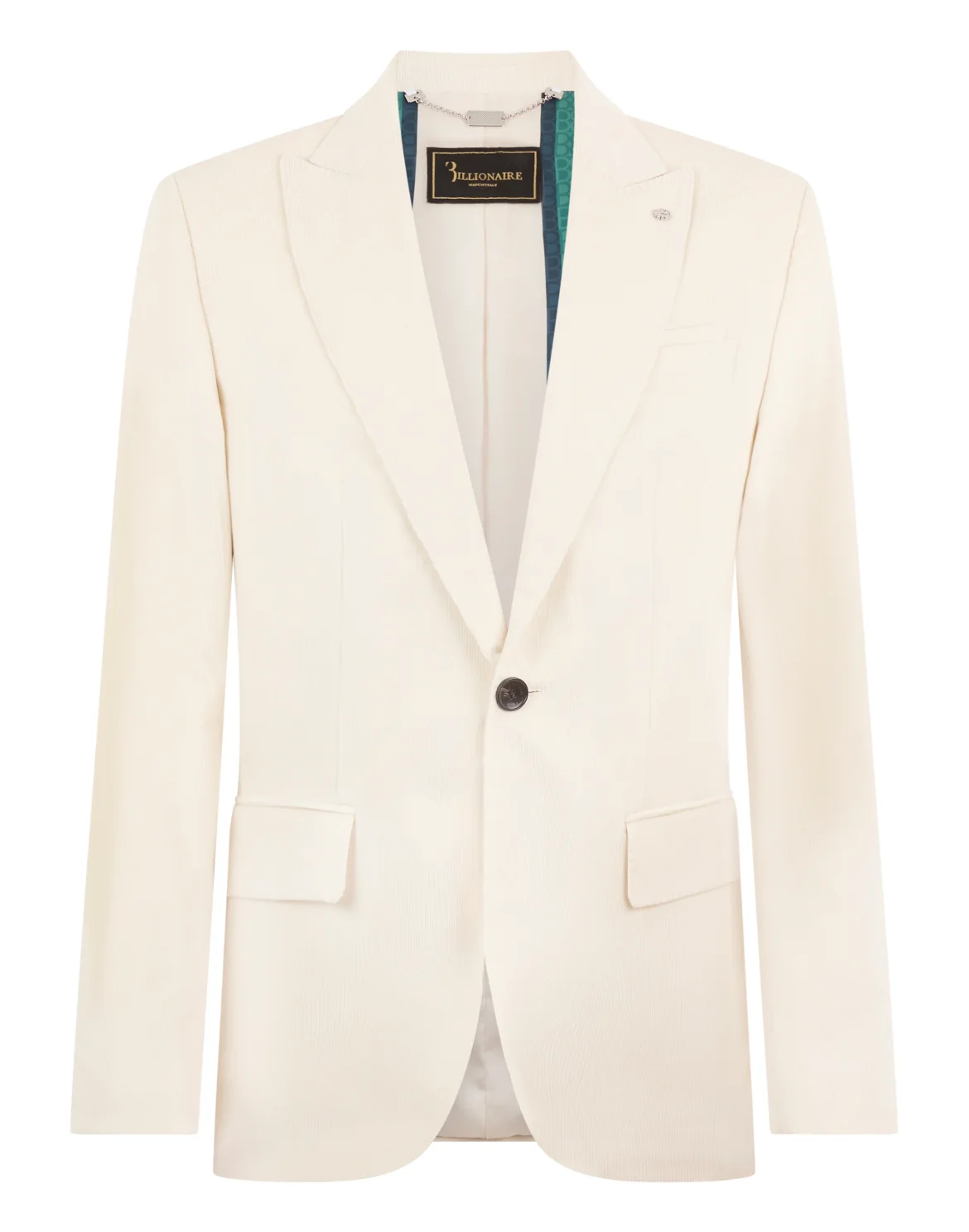 Corduroy Single Breasted Blazer, цвет: Бежевый