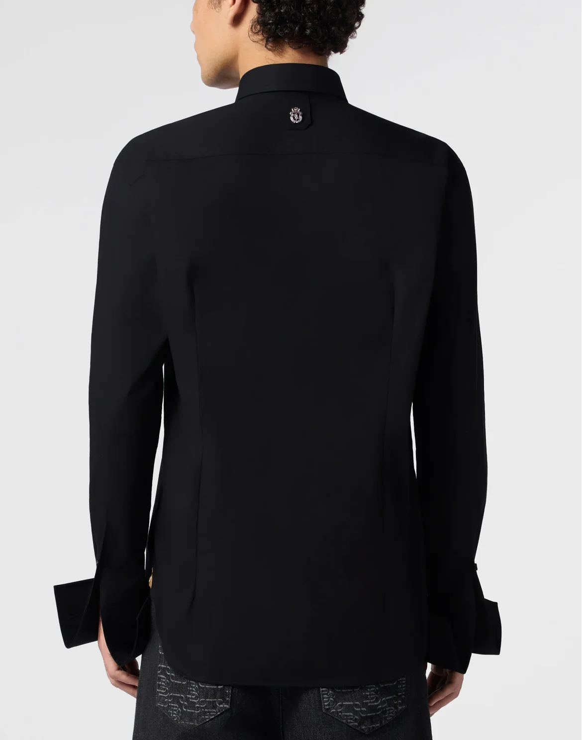 Gold Cut Tuxedo Shirt, цвет: Черный