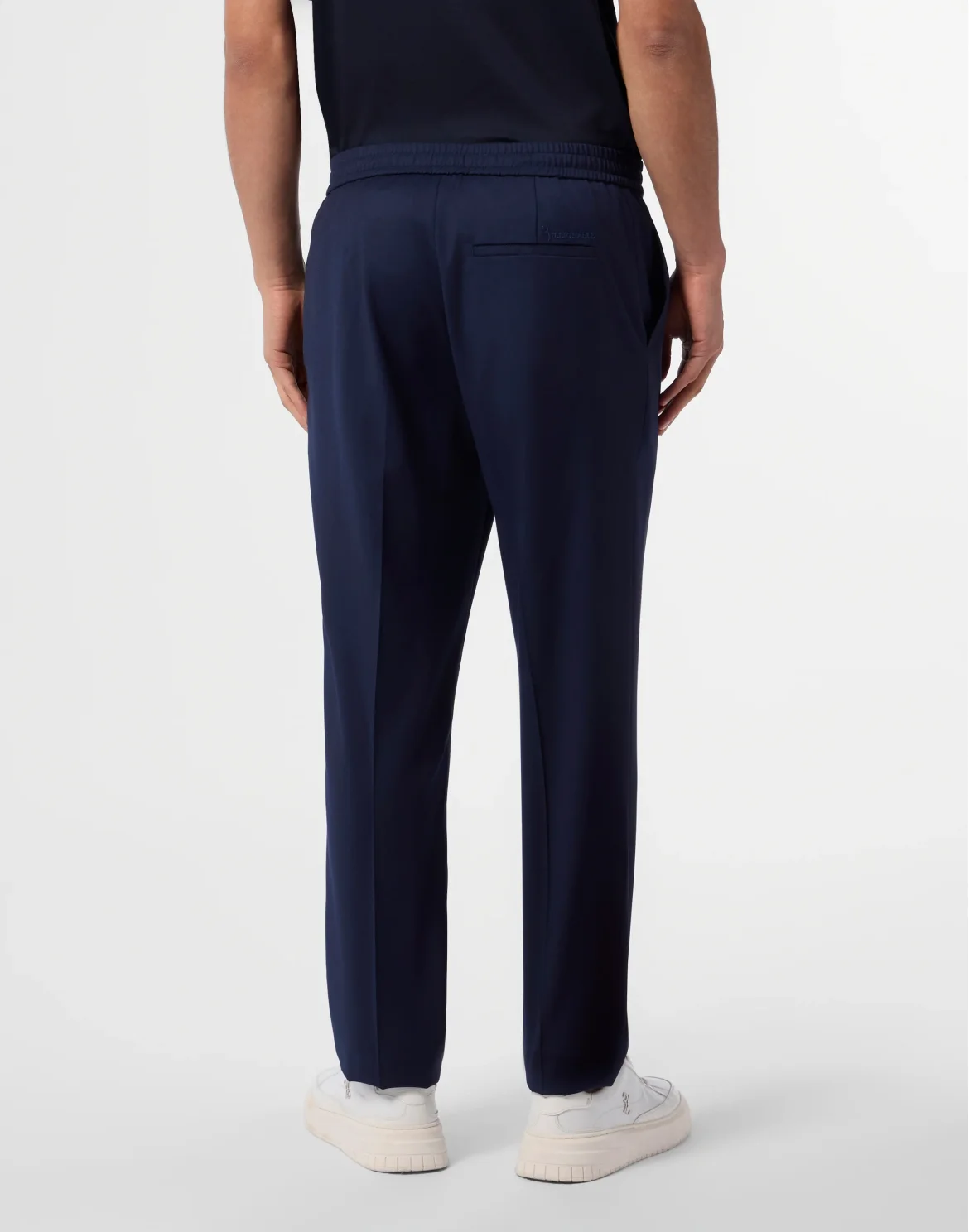 Wool Drawstring Trousers, цвет: Синий