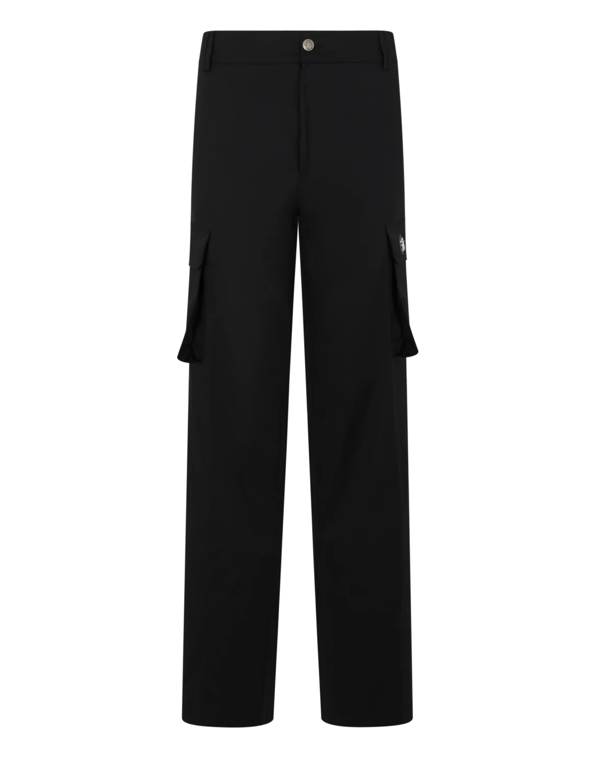 Gabardine Cargo Trousers, цвет: Черный