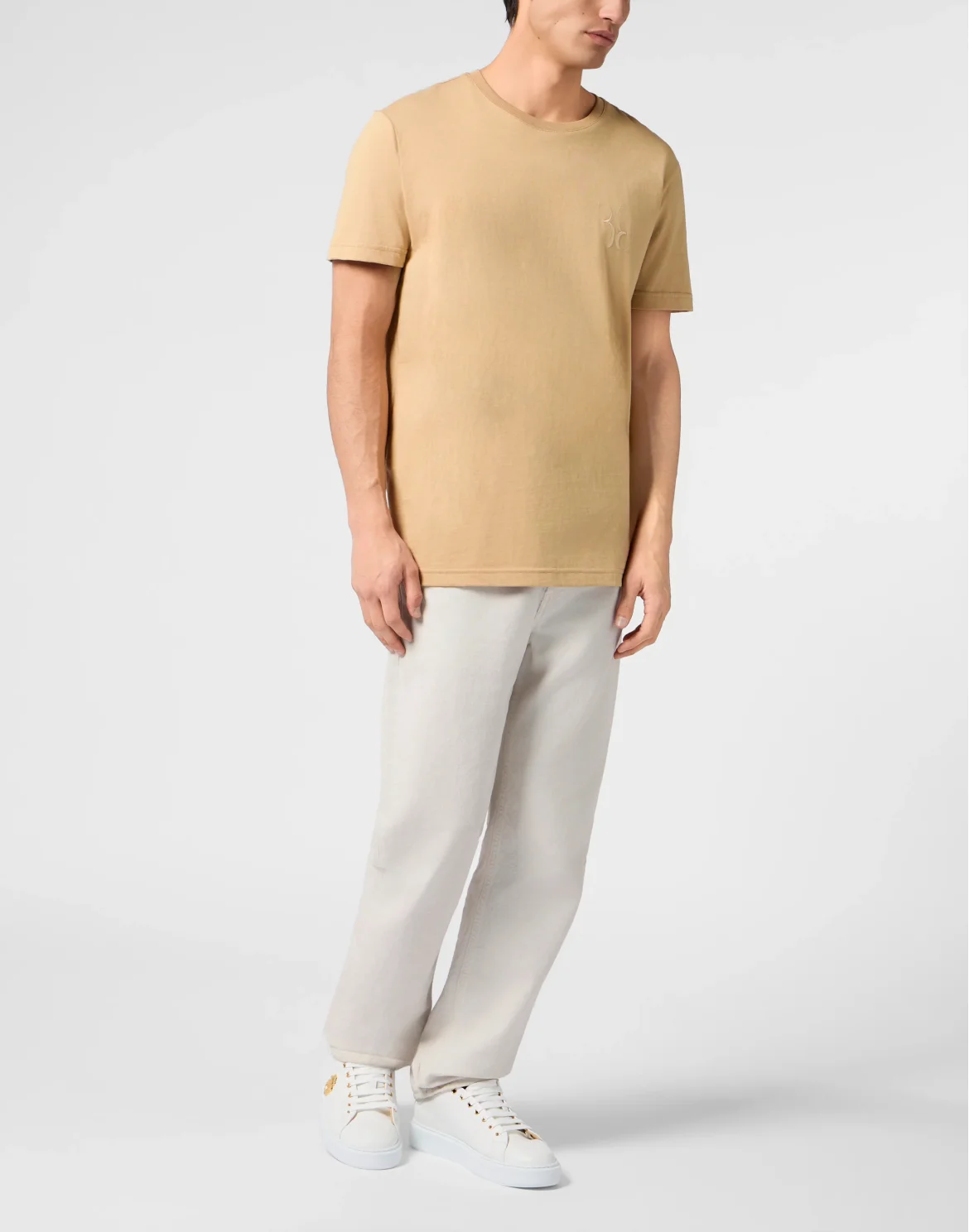Round Neck T-Shirt Baroque, цвет: Бежевый