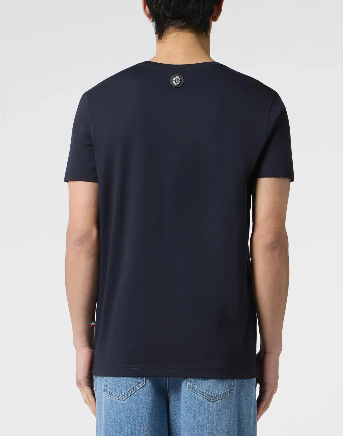 Round Neck T-Shirt Baroque, цвет: Синий