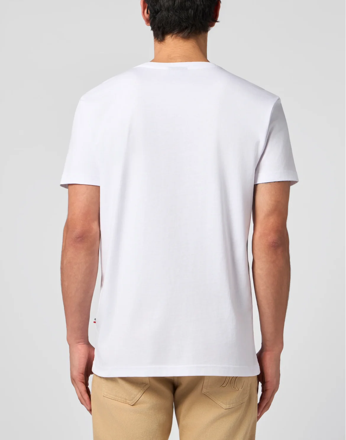 Round Neck T-Shirt Stripe Monogram, цвет: Белый
