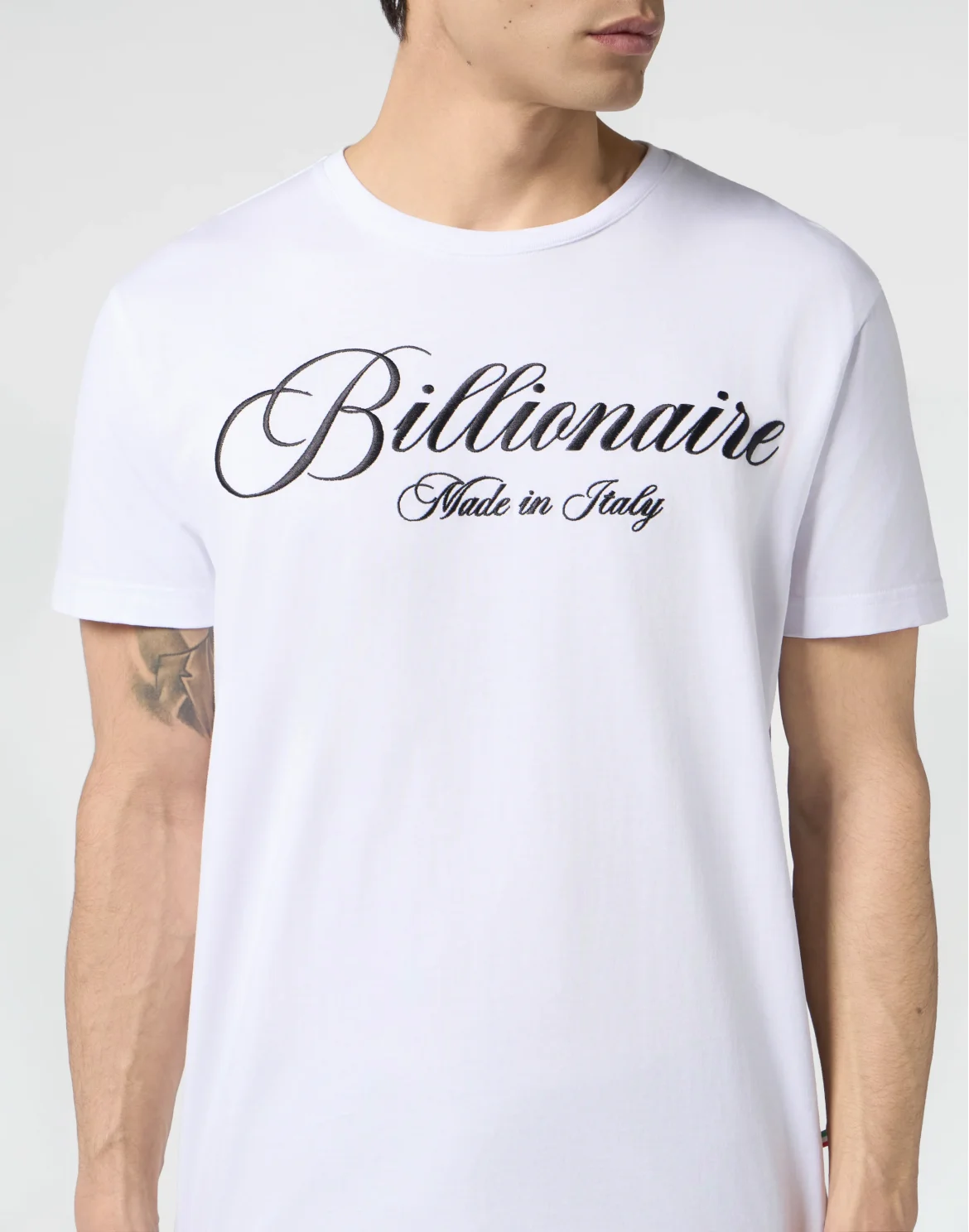 Round Neck T-Shirt Signature, цвет: Белый