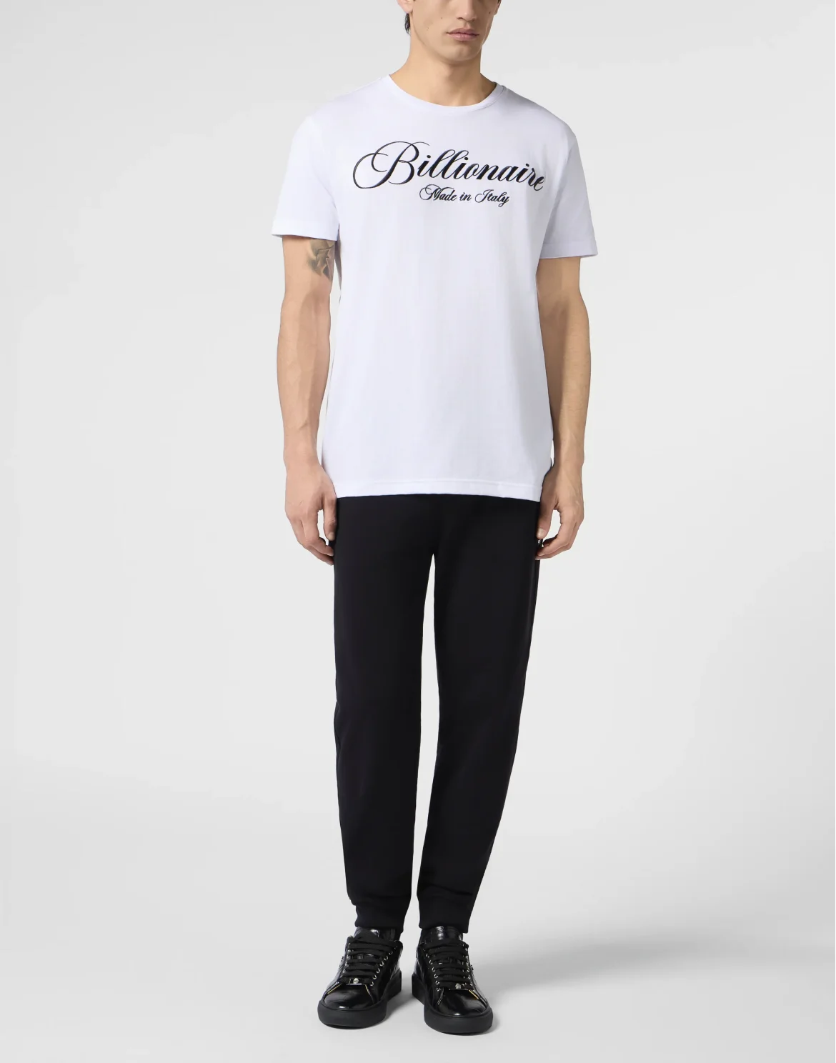 Round Neck T-Shirt Signature, цвет: Белый