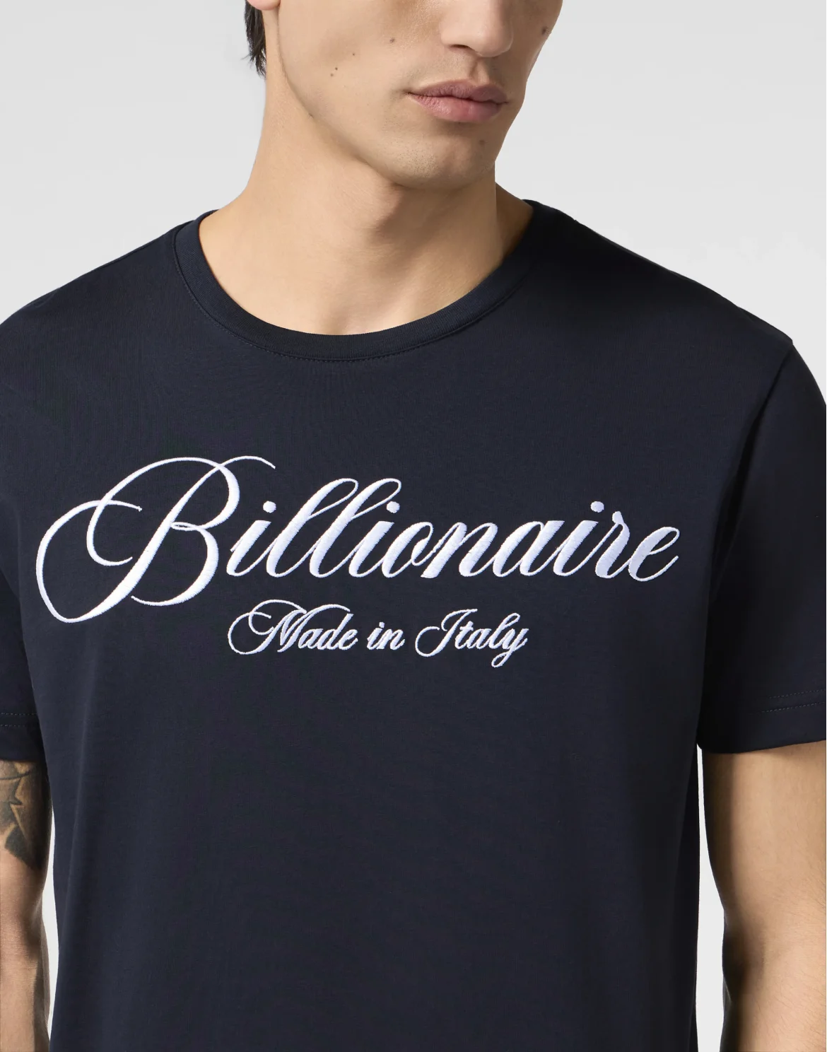 Round Neck T-Shirt Signature, цвет: Синий