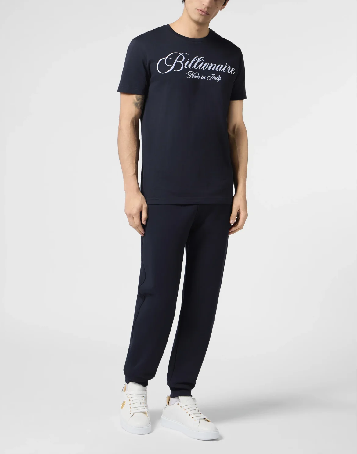 Round Neck T-Shirt Signature, цвет: Синий
