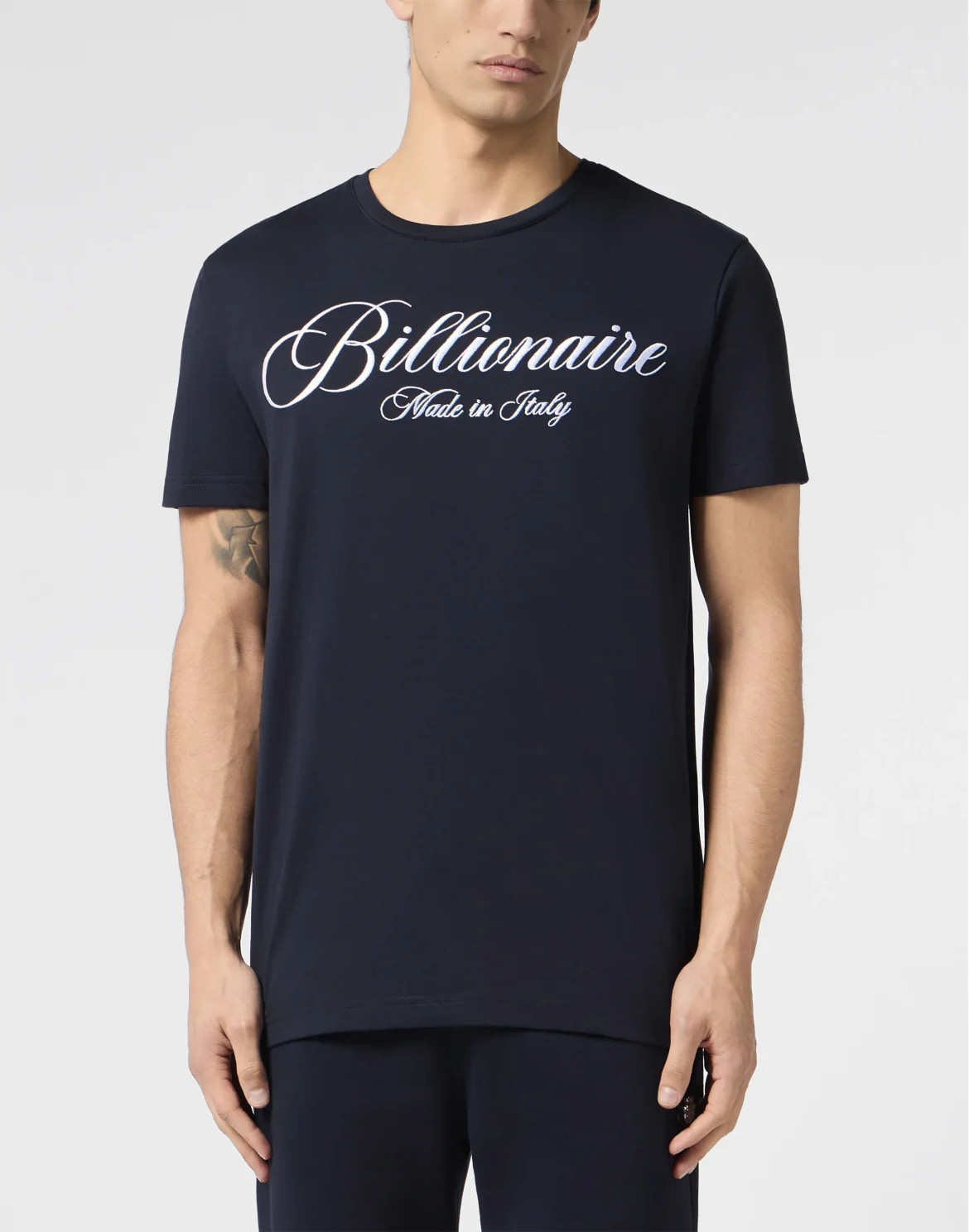 Round Neck T-Shirt Signature, цвет: Синий