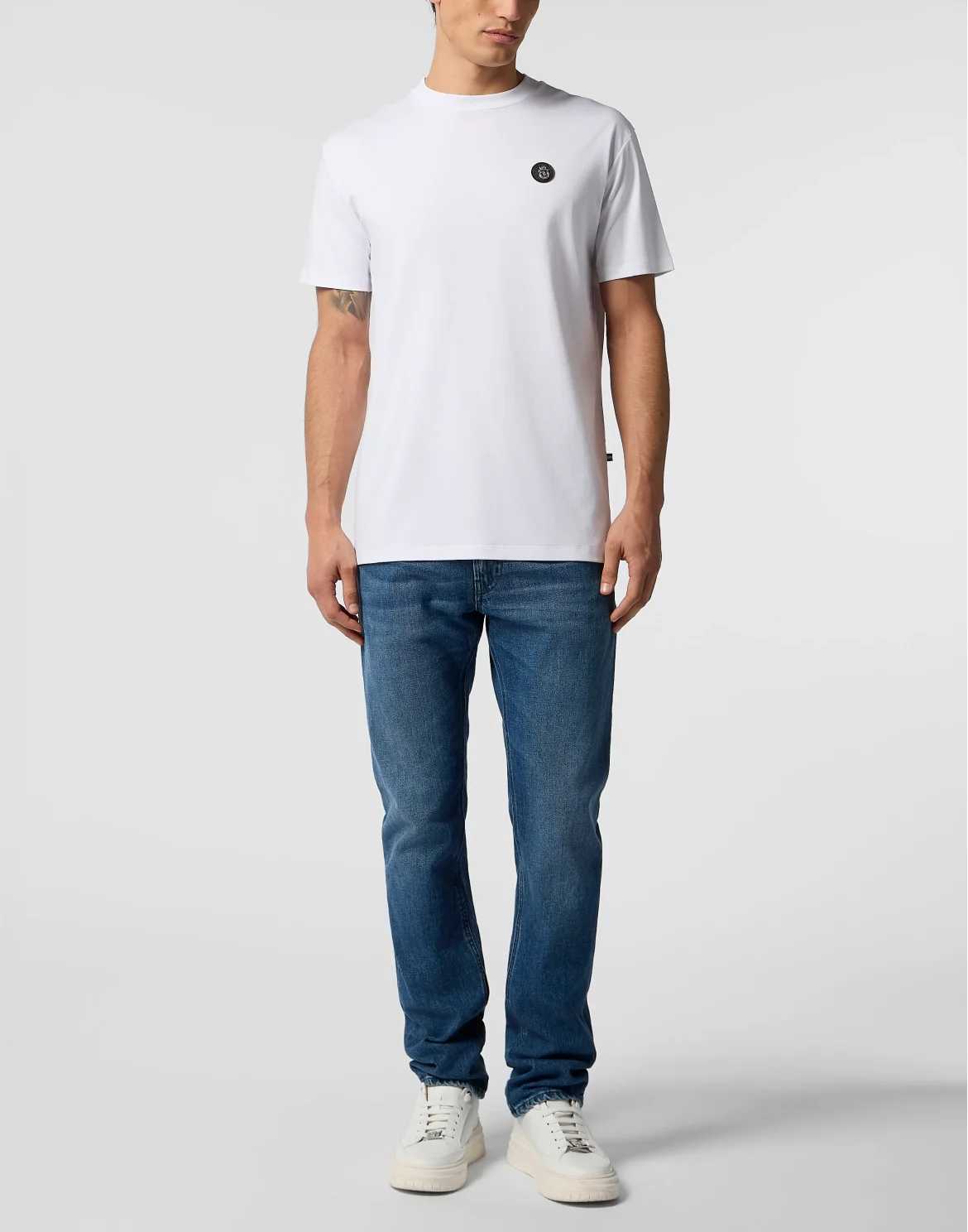 Round Neck T-Shirt Basic, цвет: Белый