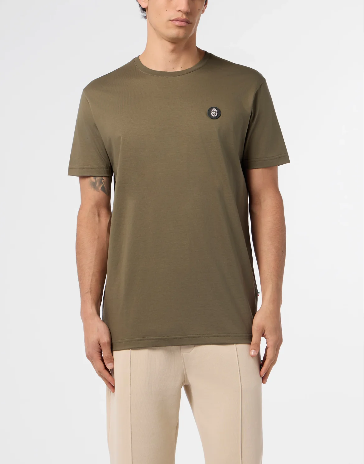 Round Neck T-Shirt Basic, цвет: Зеленый