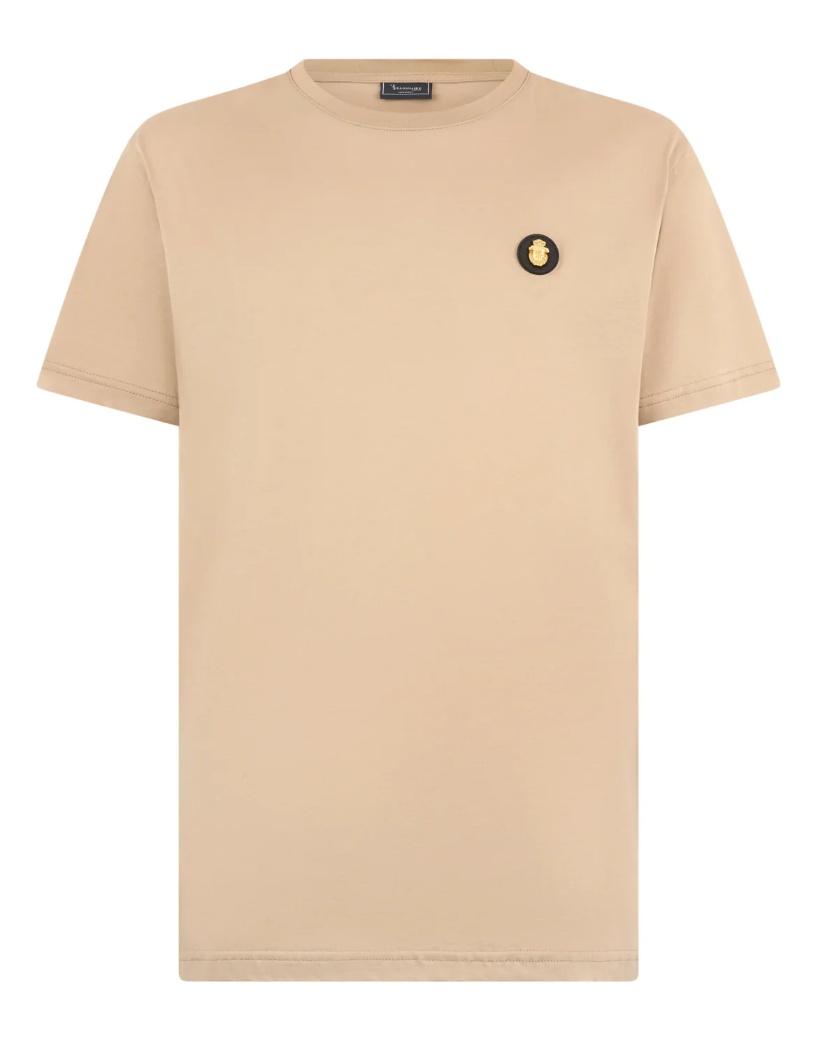Round Neck T-Shirt Basic, цвет: Бежевый
