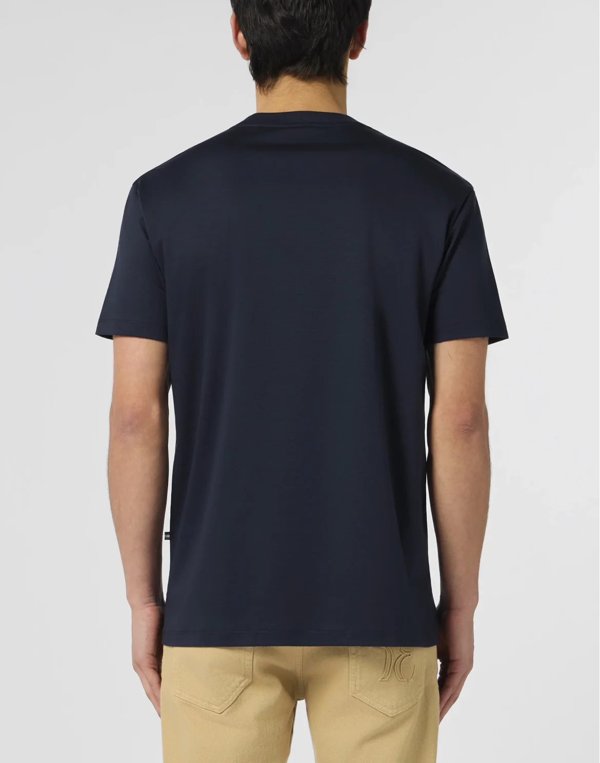 Round Neck T-Shirt Basic, цвет: Синий