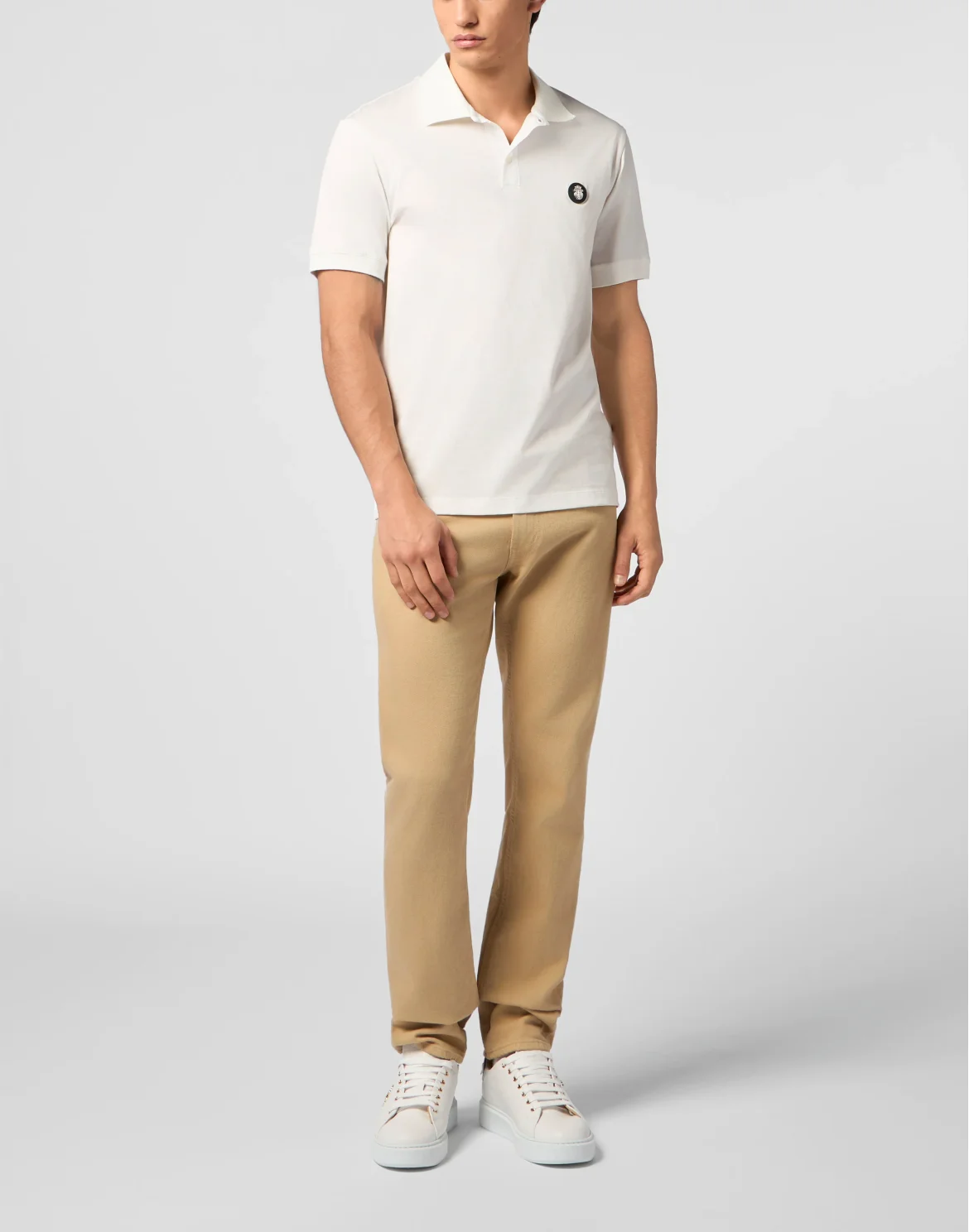 Polo T-Shirt Basic, цвет: Бежевый