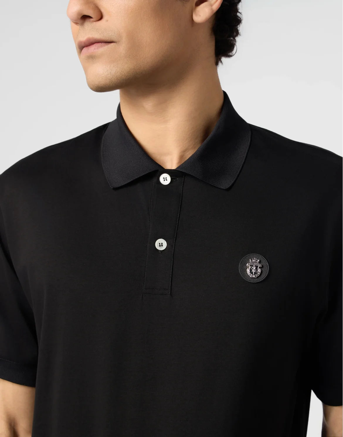 Polo T-Shirt Basic, цвет: Черный