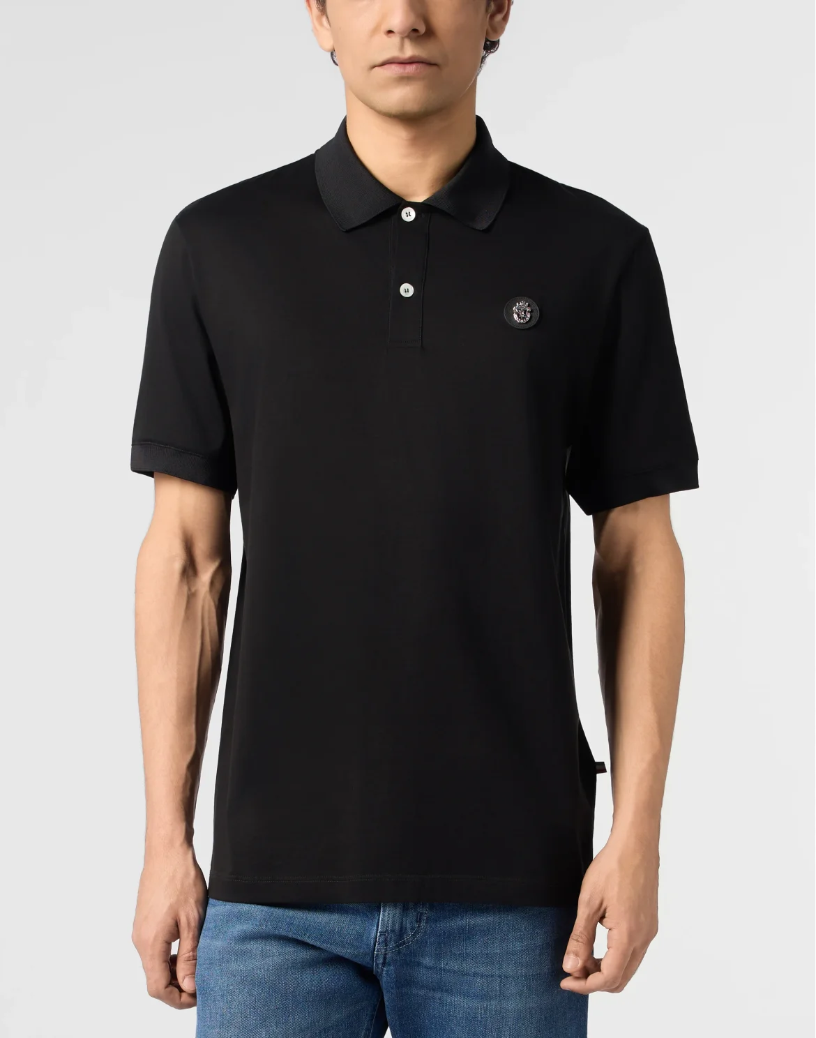 Polo T-Shirt Basic, цвет: Черный