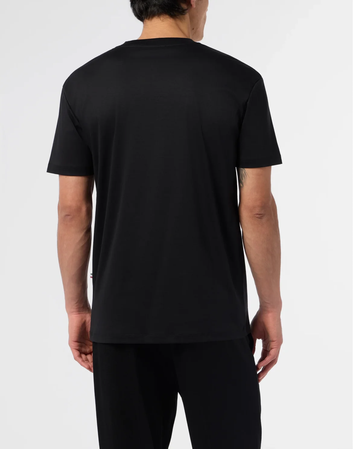 Round Neck T-Shirt Basic, цвет: Черный
