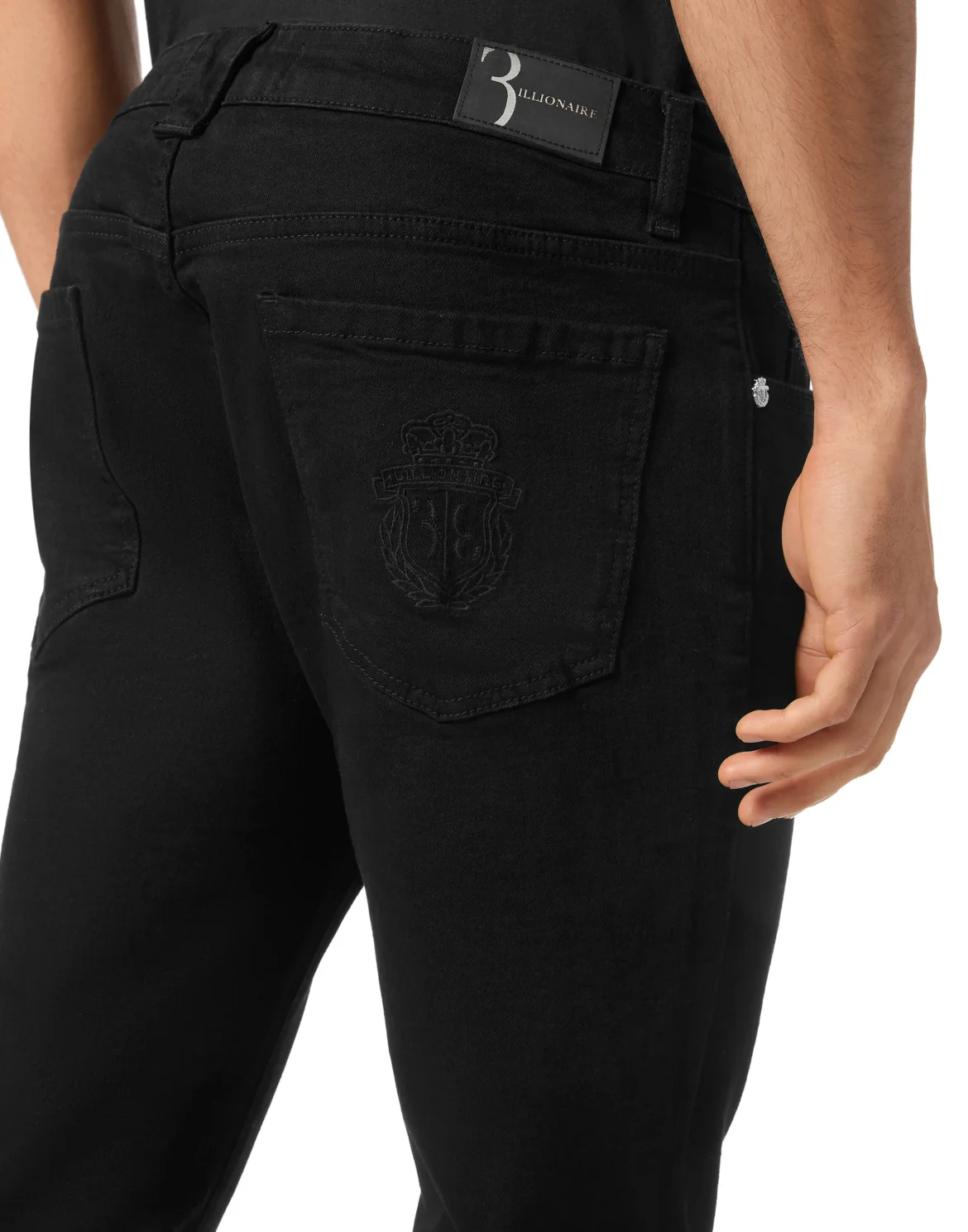 Denim Trousers Super Straight Cut, цвет: Черный