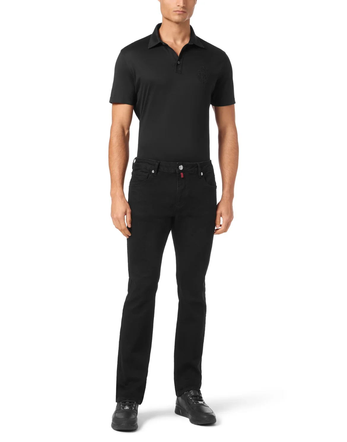 Denim Trousers Super Straight Cut, цвет: Черный