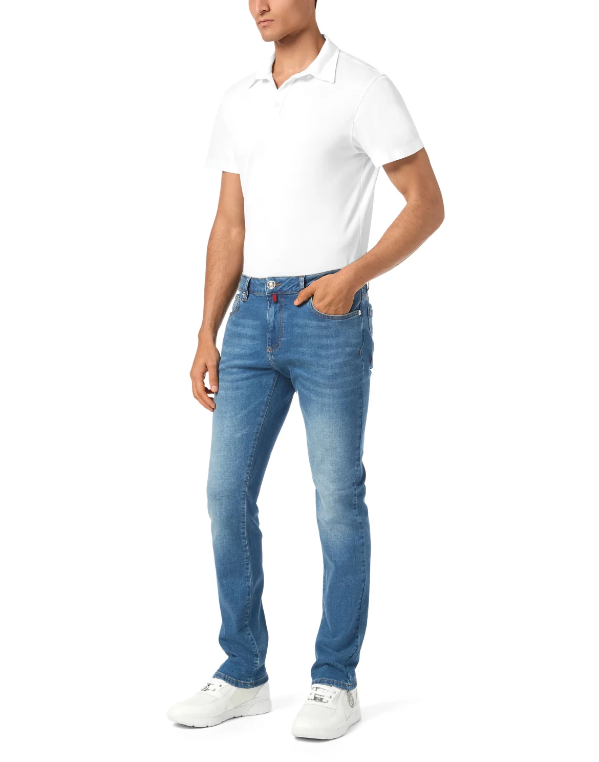 Denim Trousers Super Straight Cut, цвет: Синий