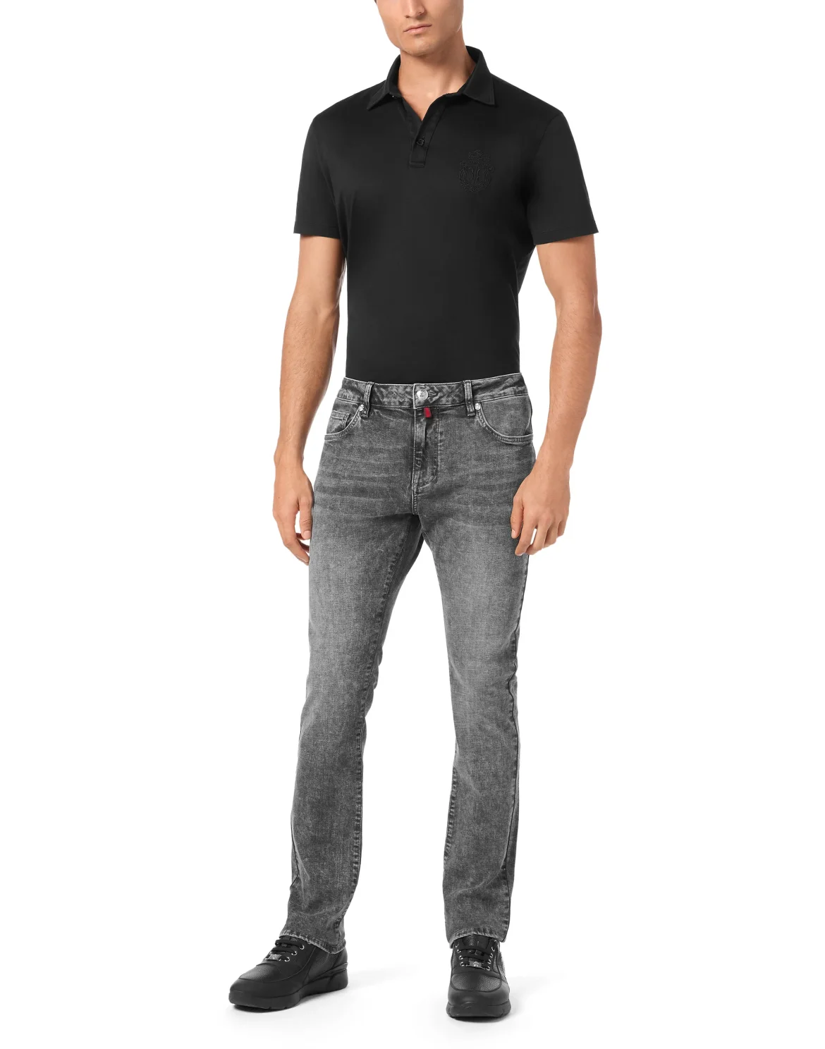 Denim Trousers Super Straight Cut, цвет: Серый