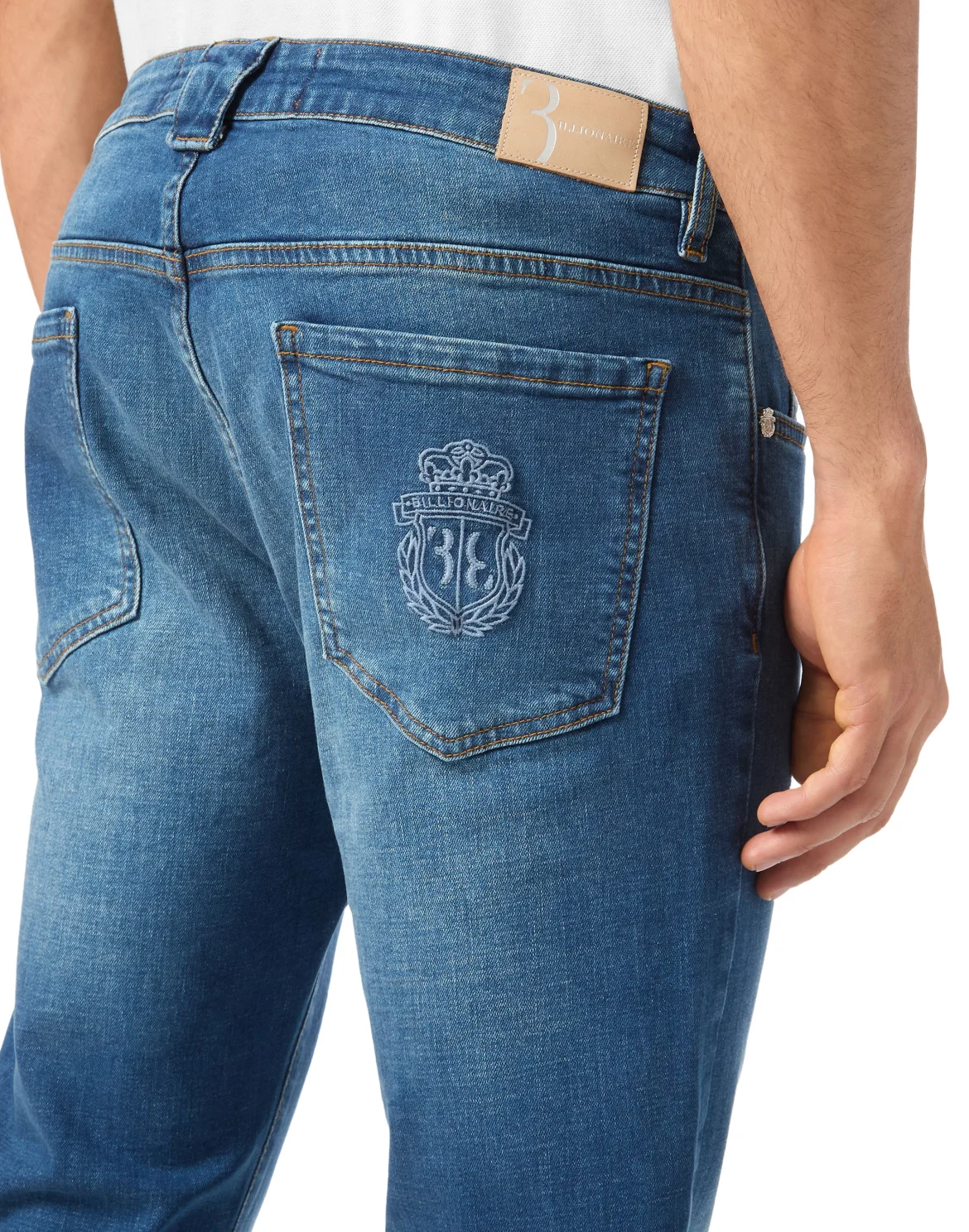Denim Trousers Regular Fit, цвет: Синий