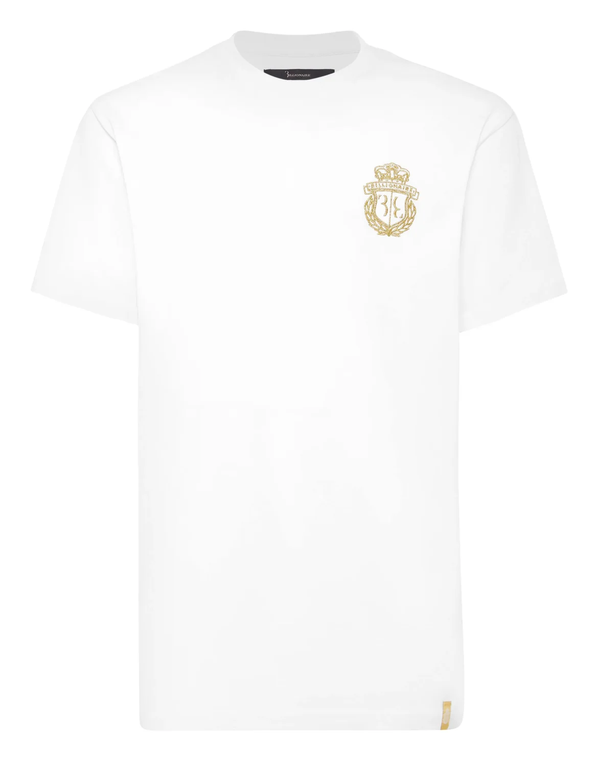 Embroidered Round Neck T-Shirt Crest, цвет: Белый