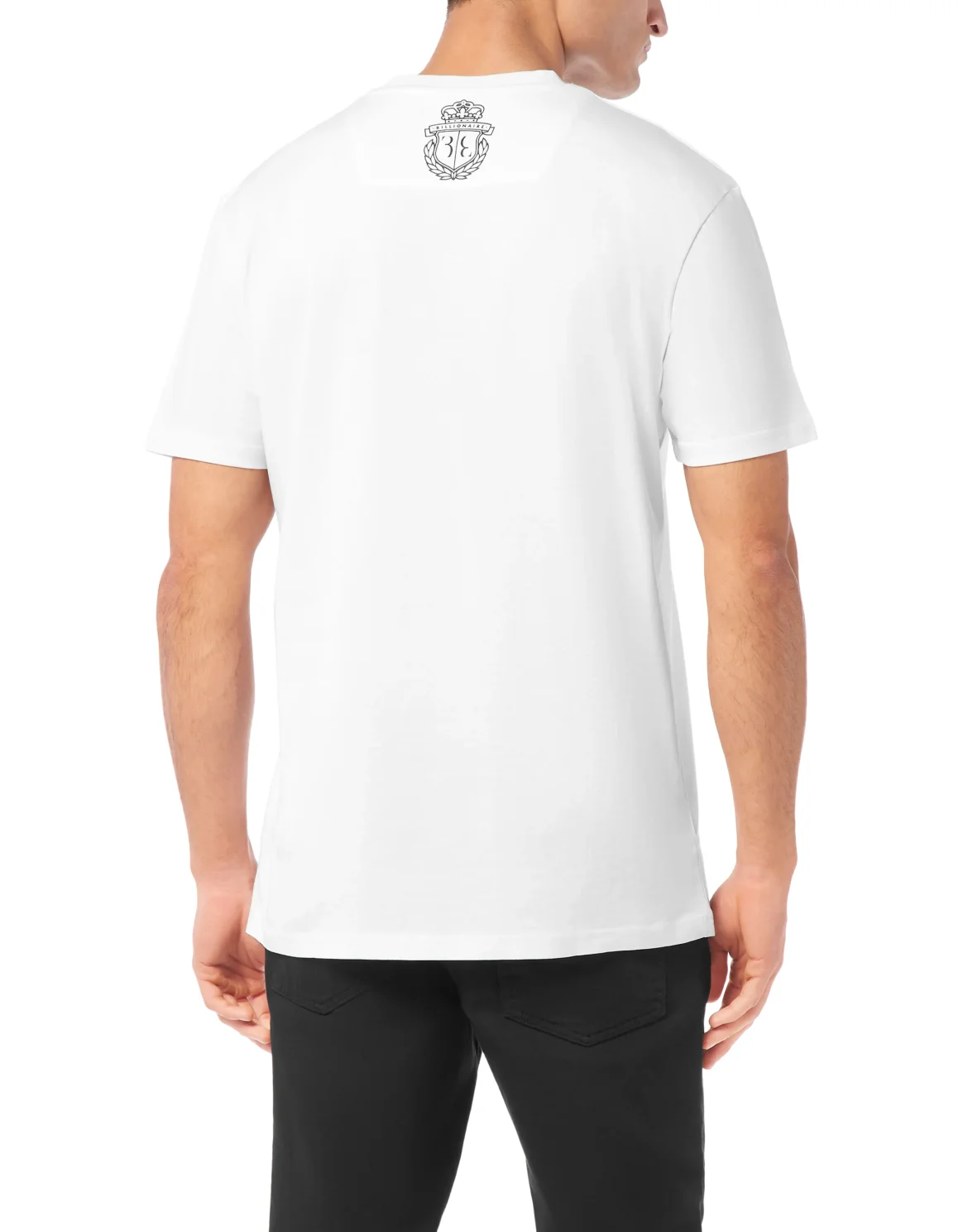 Embroidered Round Neck T-Shirt Lion, цвет: Белый