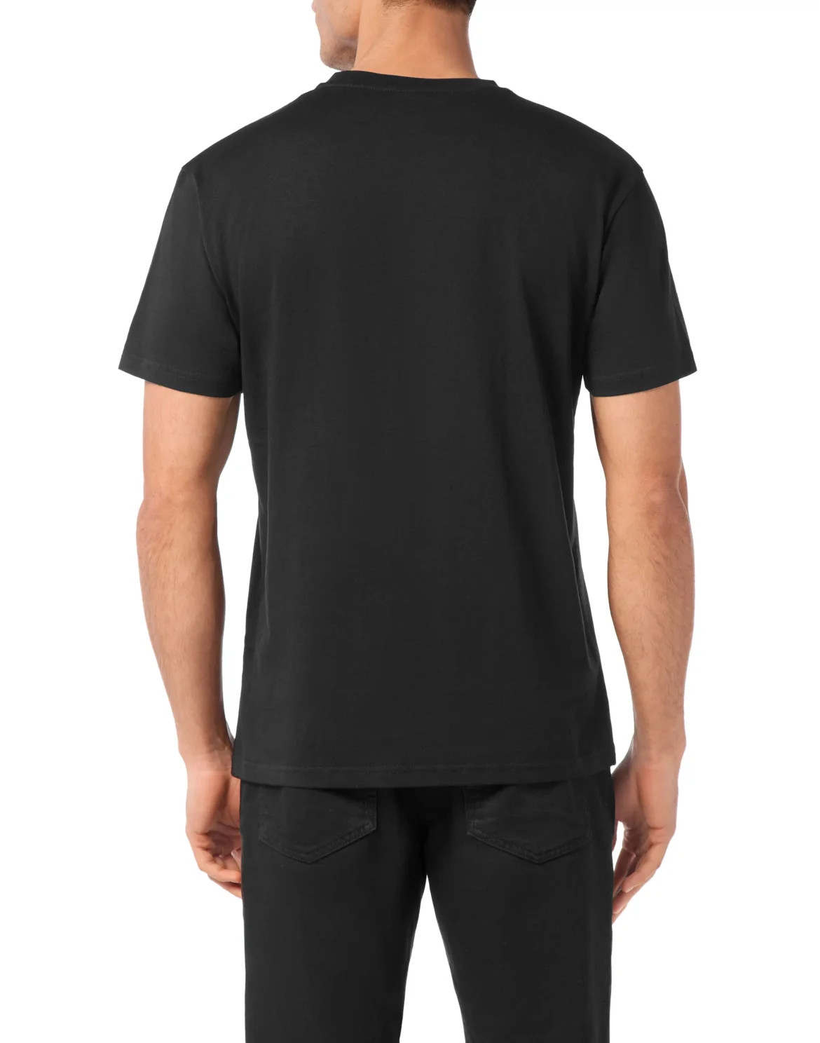 T-Shirt Round Neck Fleur-de-lis, цвет: Черный