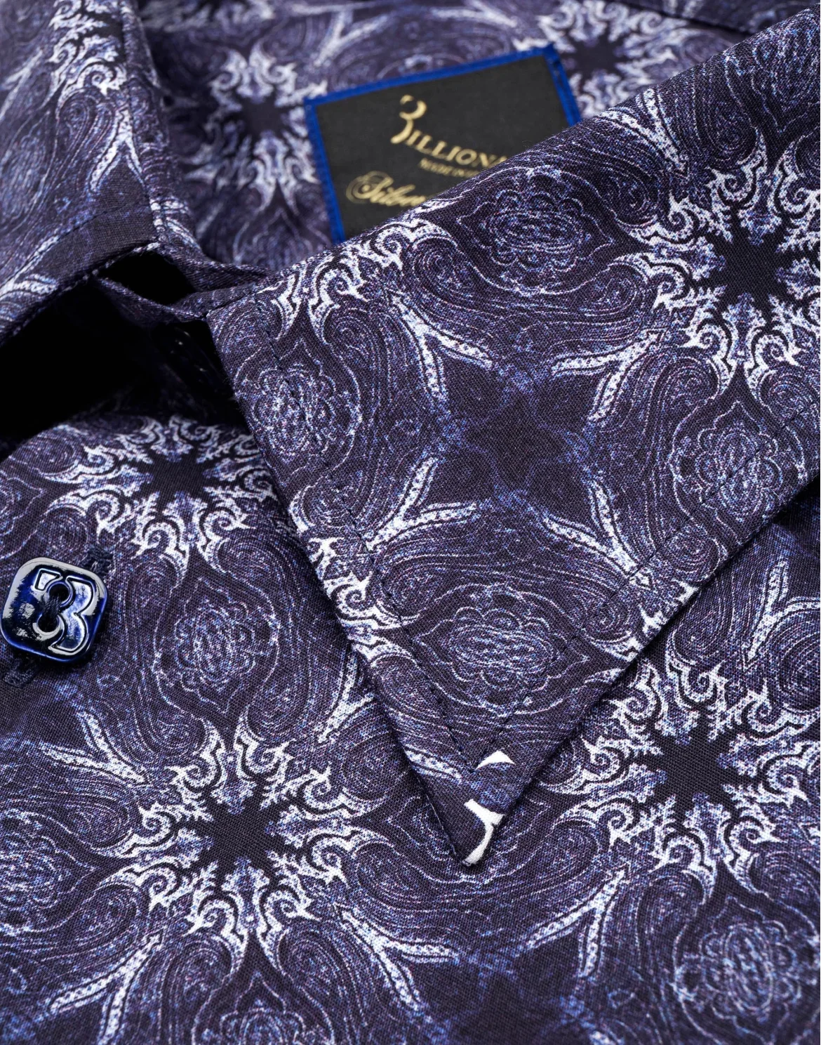 Shirt Silver Cut LS "Abraham", цвет: Синий