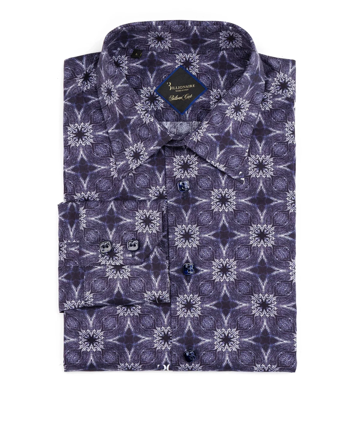 Shirt Silver Cut LS "Abraham", цвет: Синий