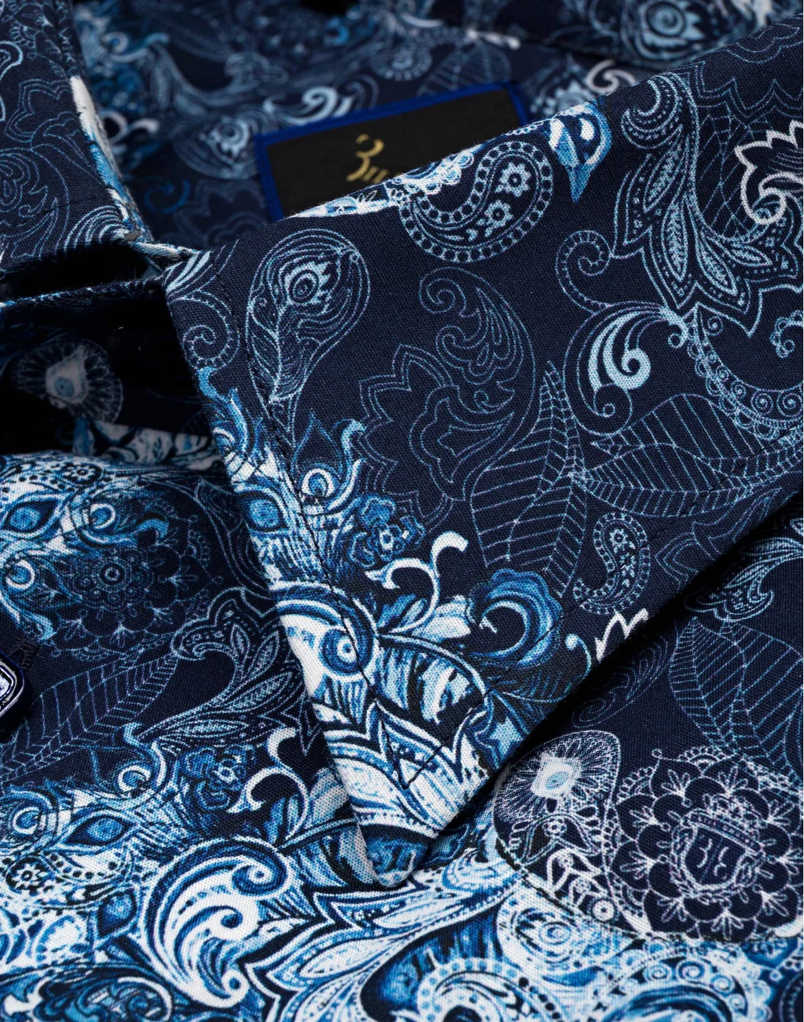 Shirt Silver Cut LS "Alberic", цвет: Синий