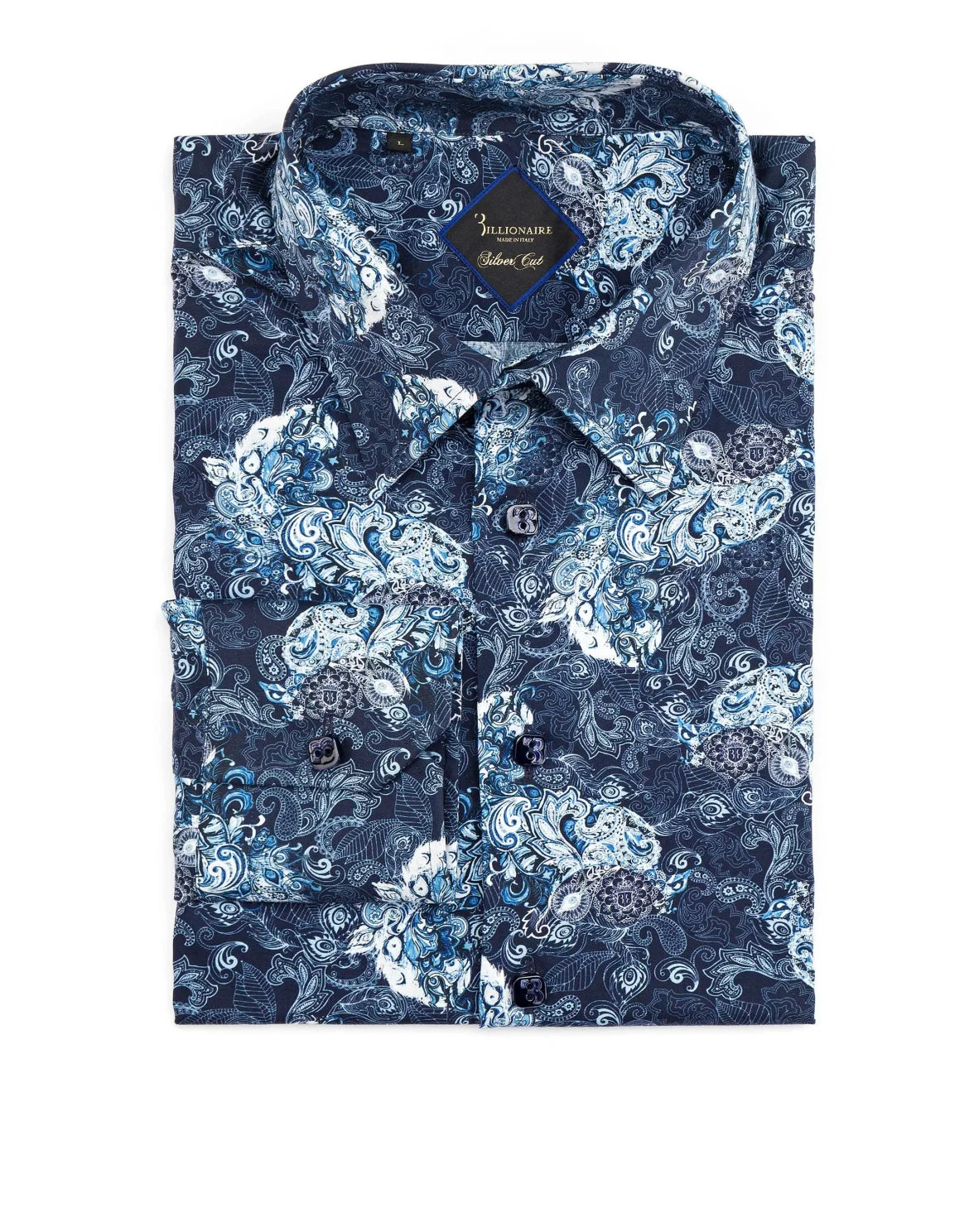 Shirt Silver Cut LS "Alberic", цвет: Синий