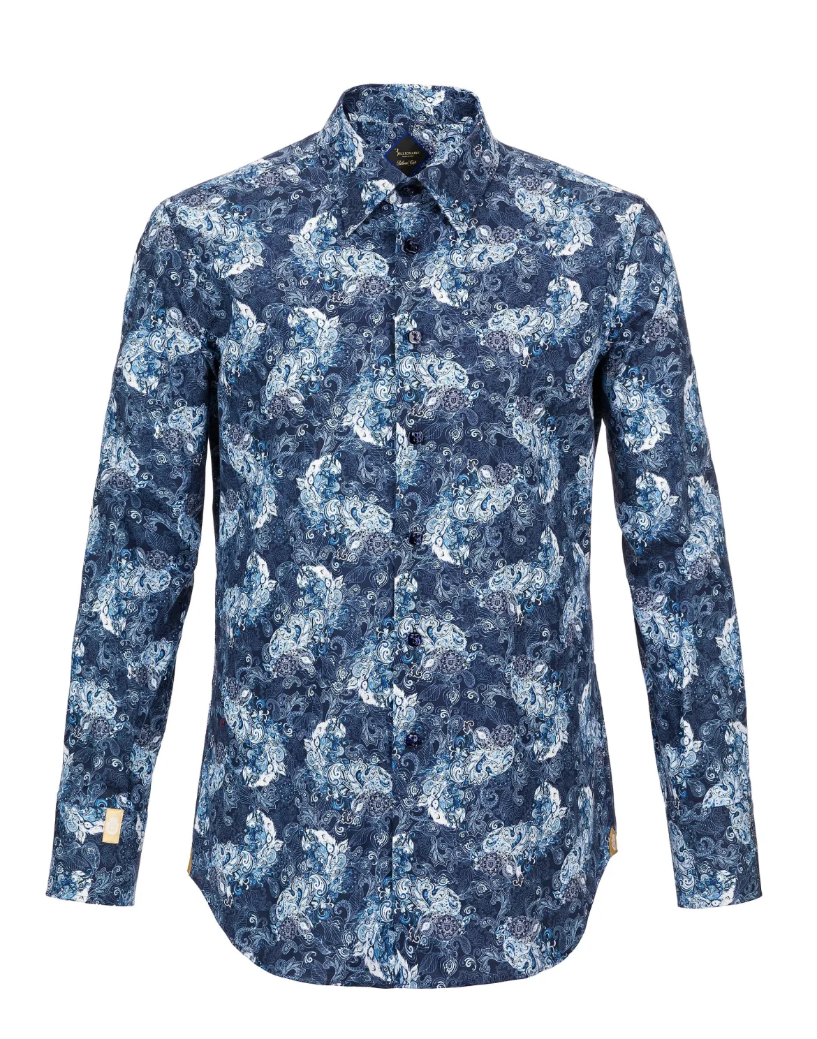 Shirt Silver Cut LS "Alberic", цвет: Синий