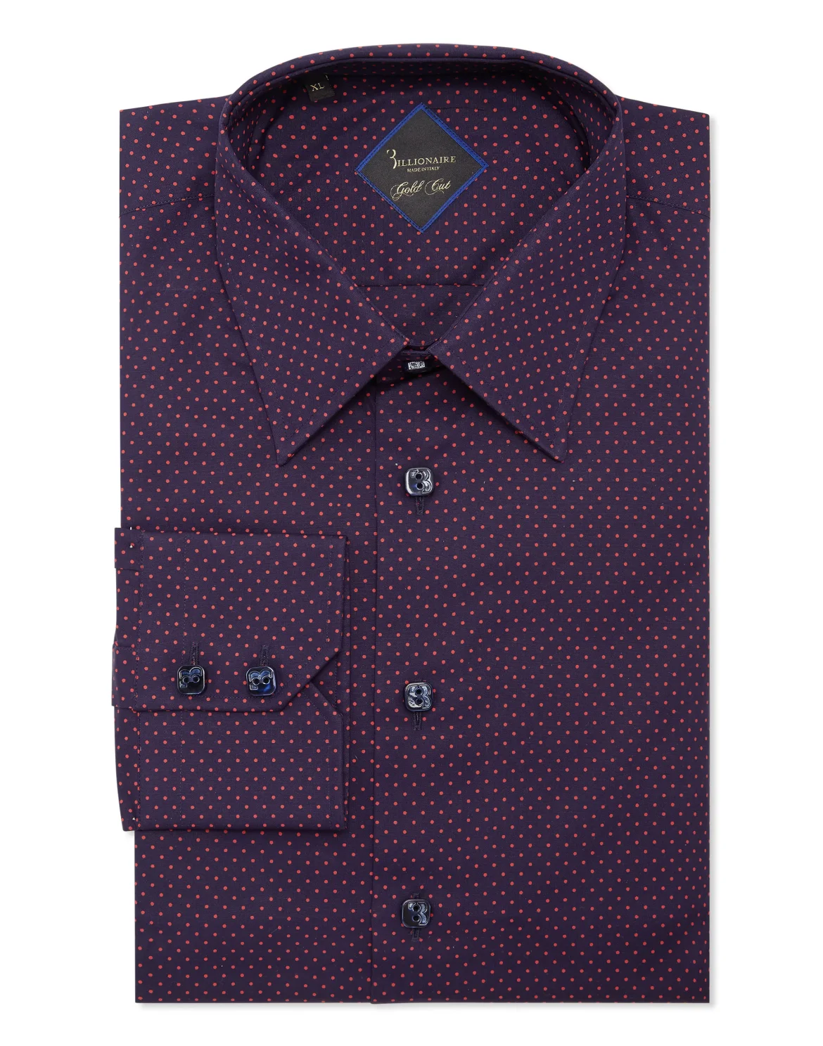 Shirt Gold Cut LS "Cassian", цвет: Синий