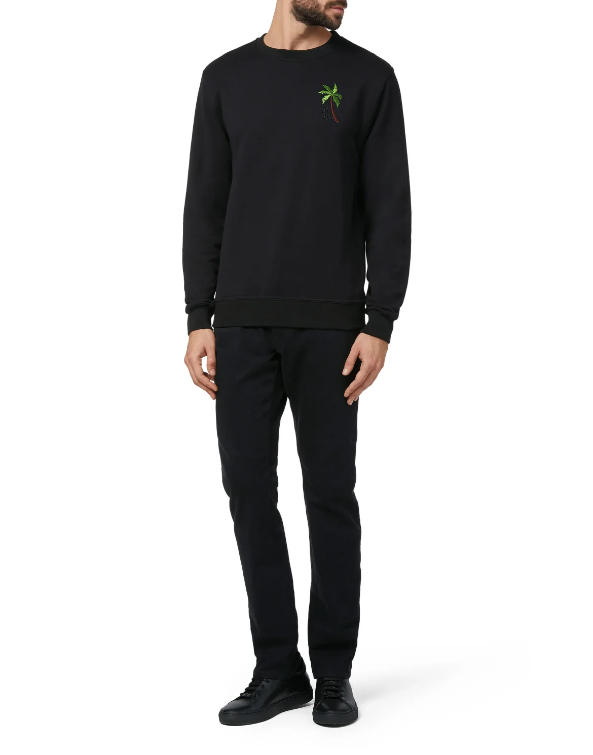 Sweatshirt LS Palms, цвет: Черный
