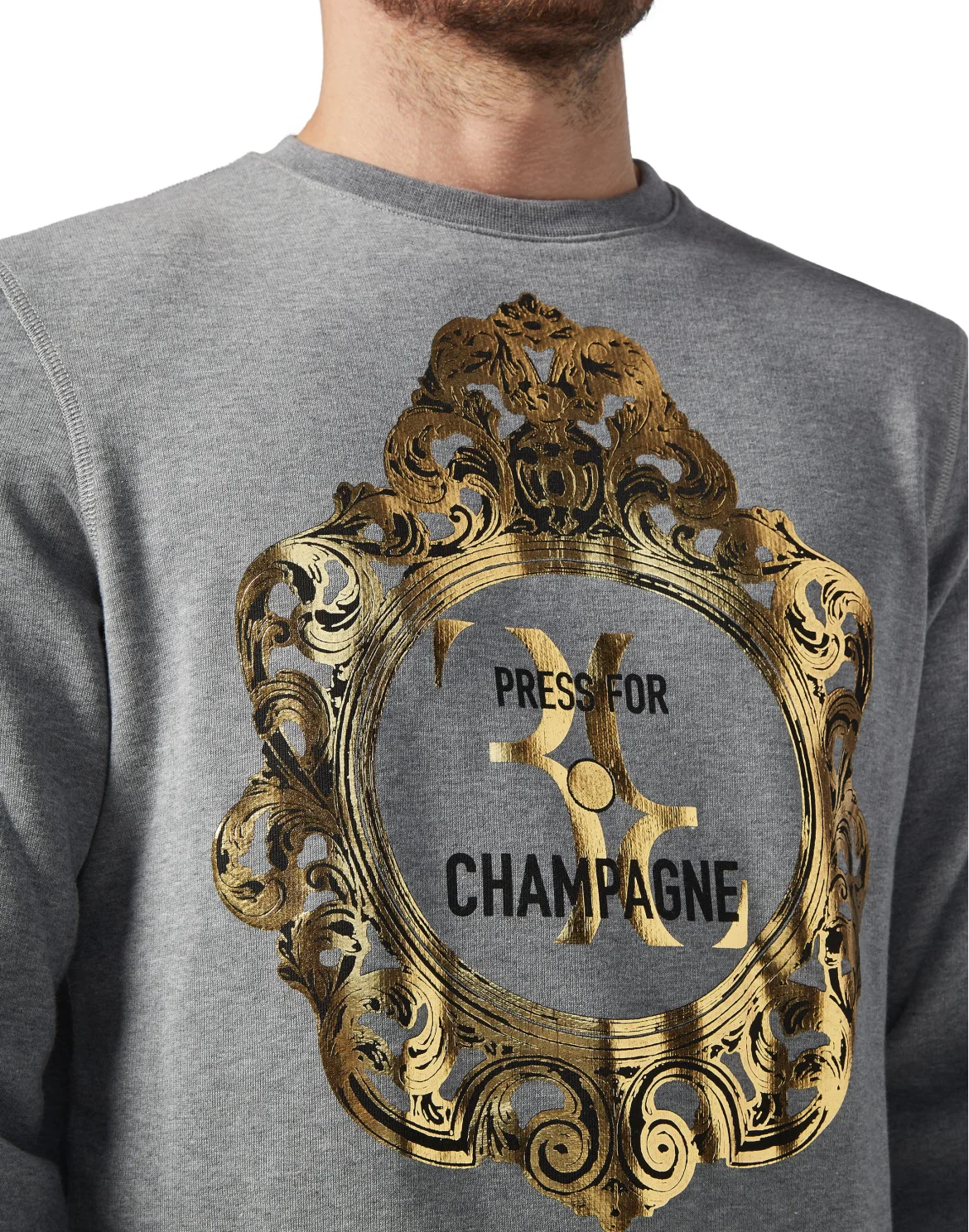 Sweatshirt LS Baroque, цвет: Серый