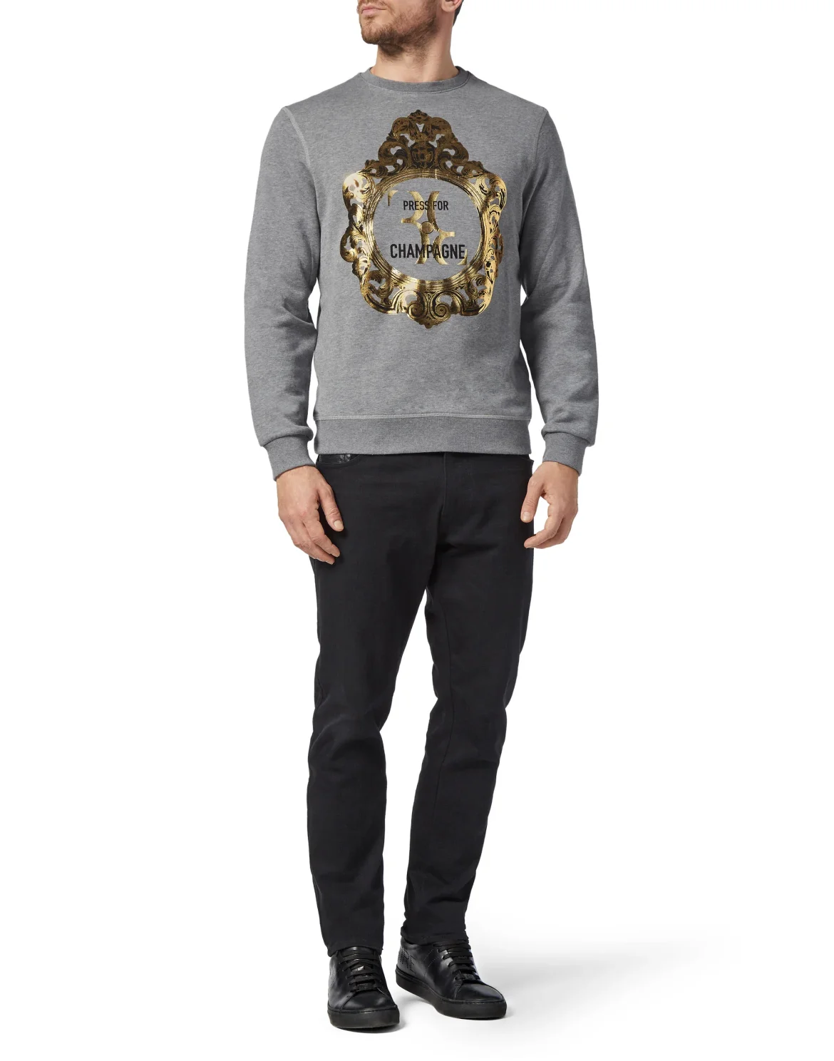Sweatshirt LS Baroque, цвет: Серый