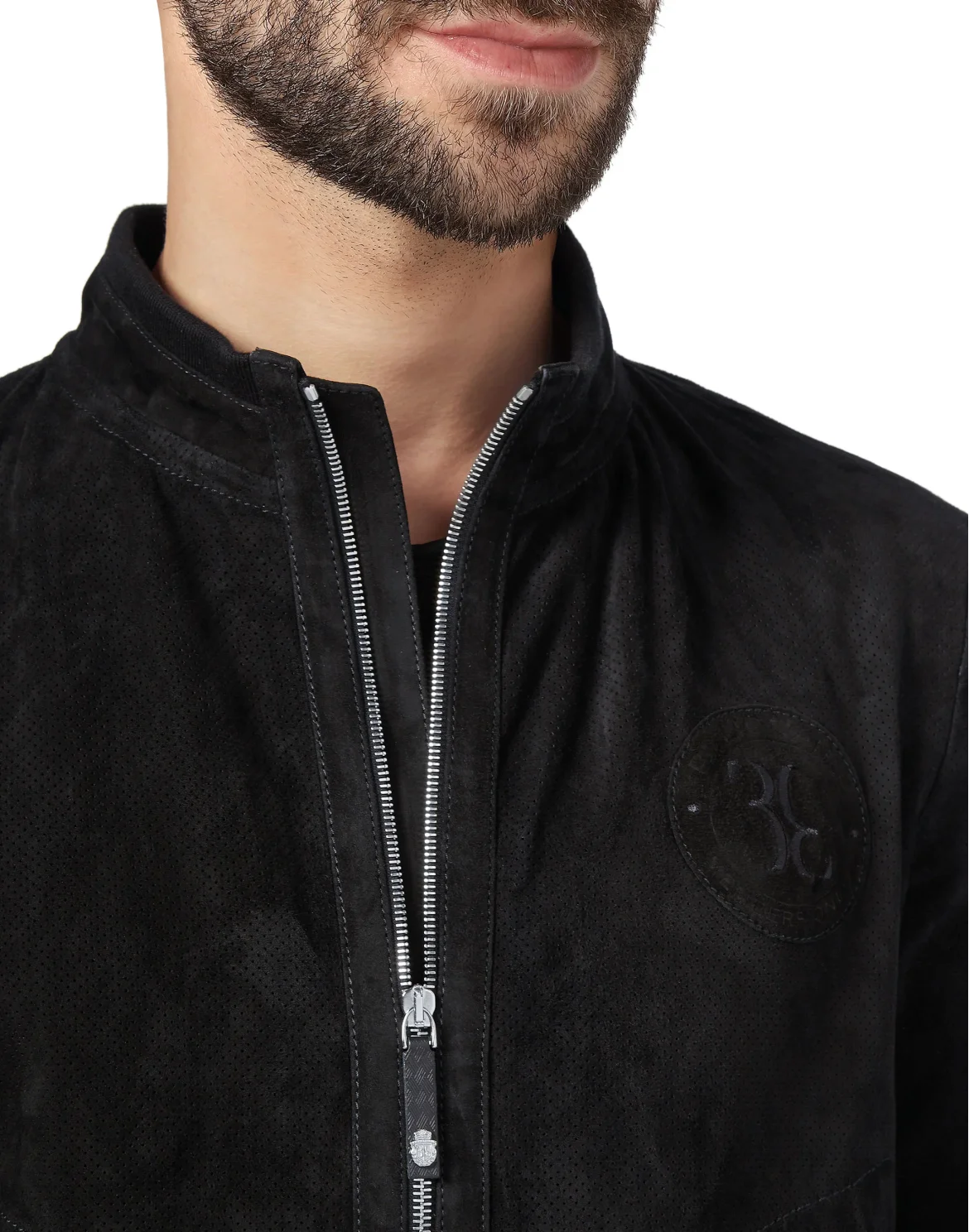 Leather Bomber Members only, цвет: Черный