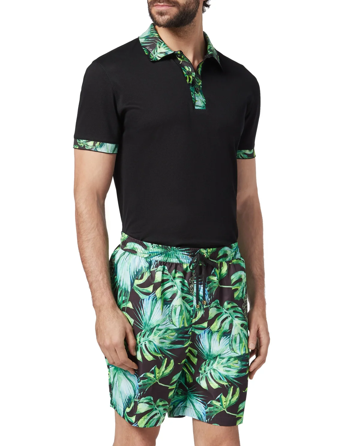 Beachwear Long Trousers Palms, цвет: Черный