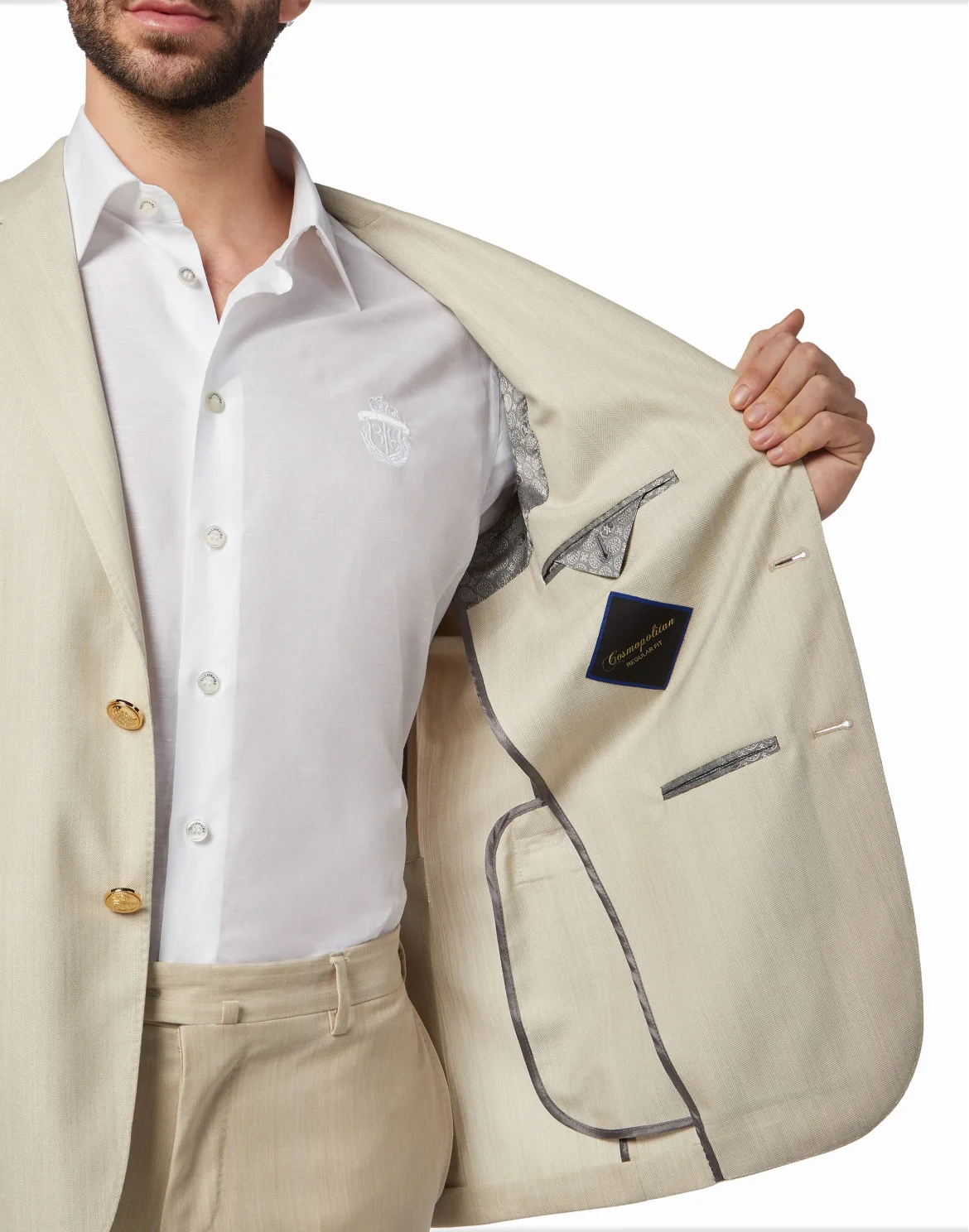 Blazer Statement, цвет: Бежевый