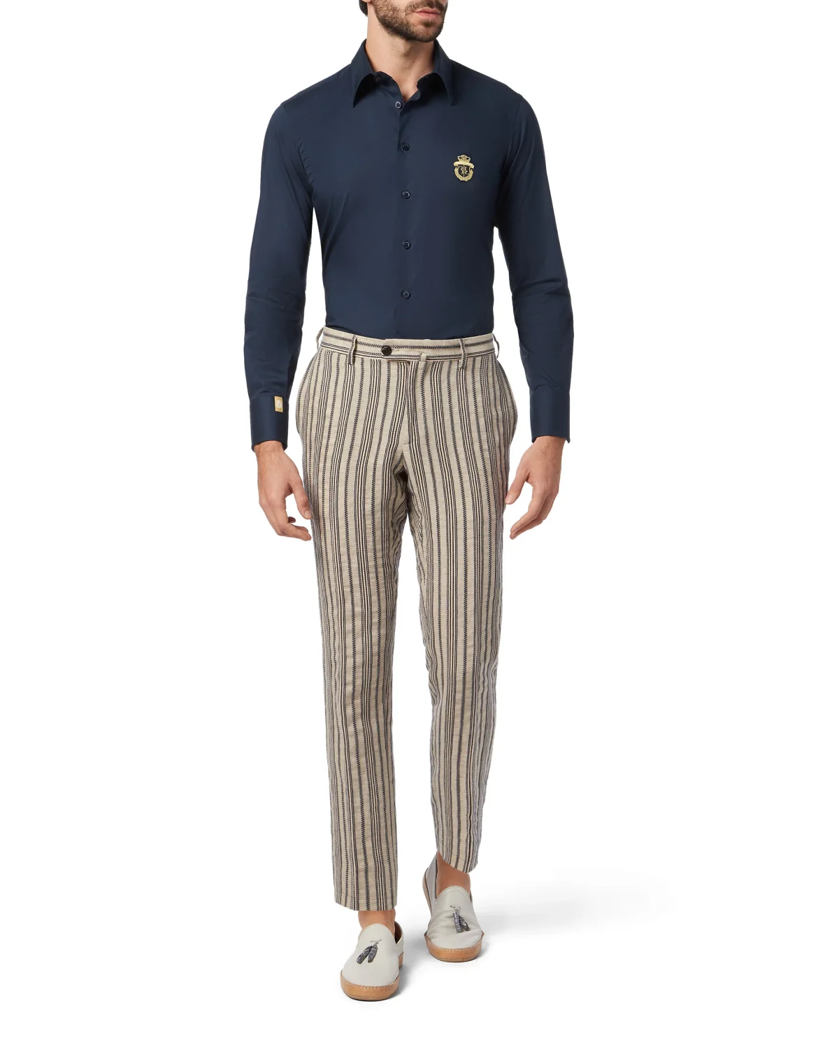 Shirt Silver Cut LS/Milano Crest, цвет: Синий