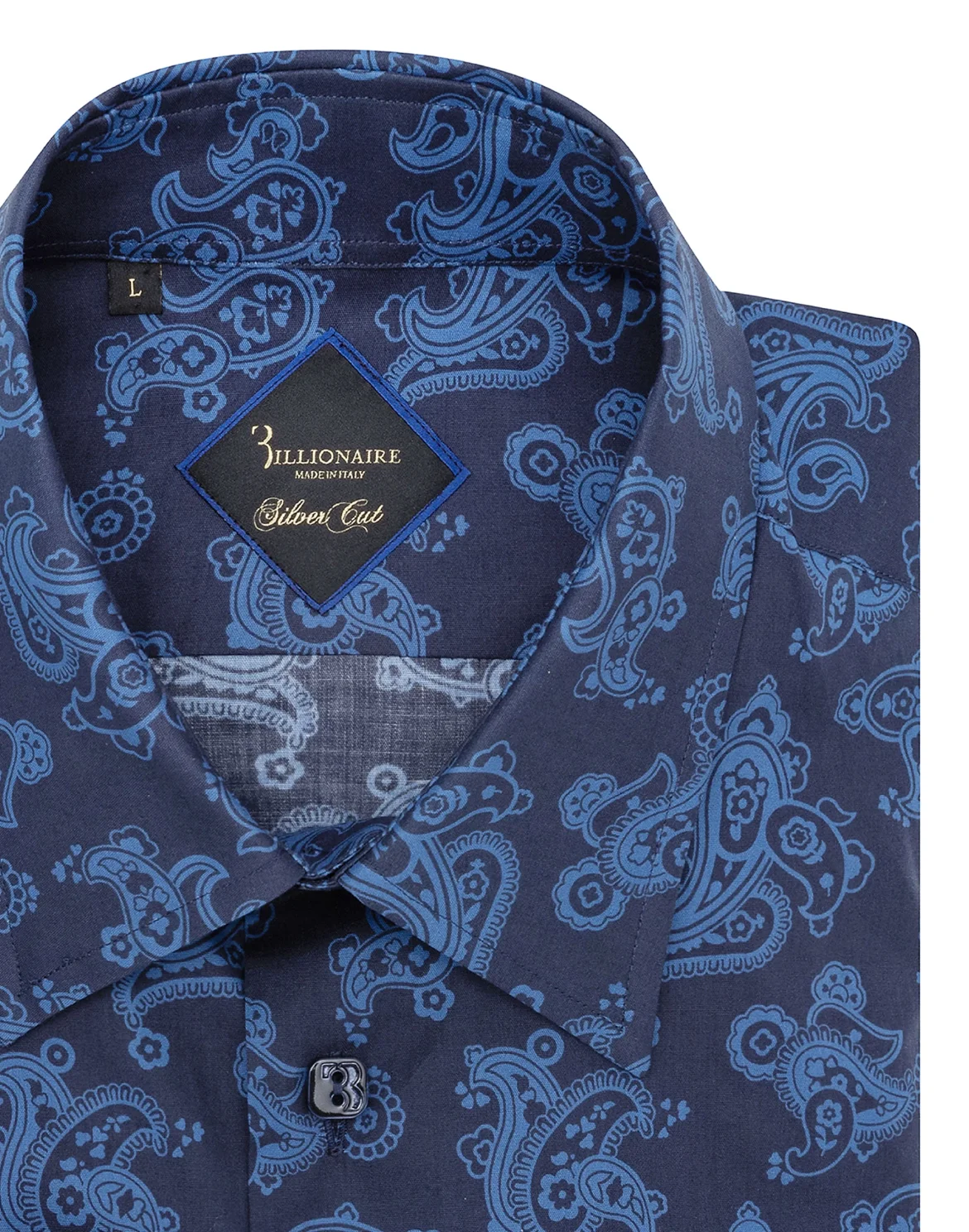 Shirt Silver Cut LS/Milano Paisley, цвет: Синий