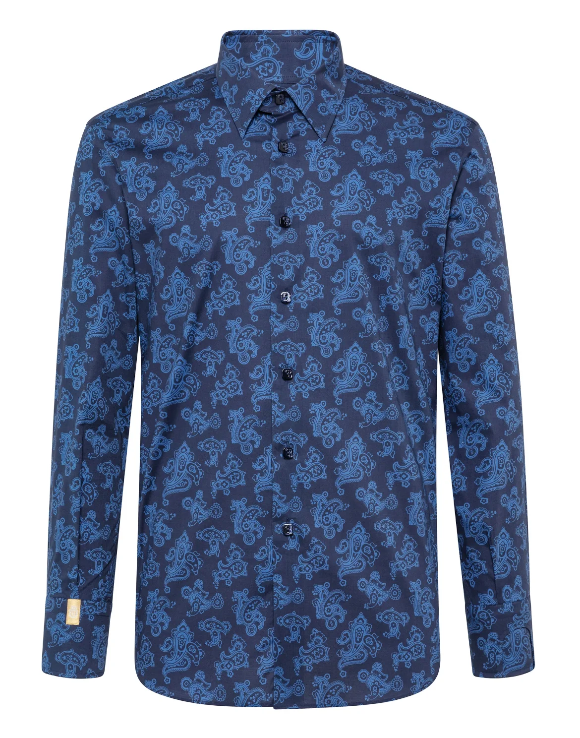 Shirt Silver Cut LS/Milano Paisley, цвет: Синий